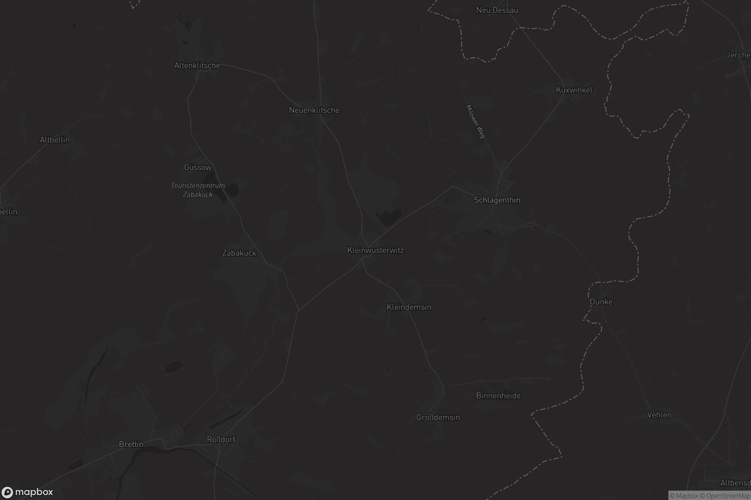 Karte von Kleinwusterwitz