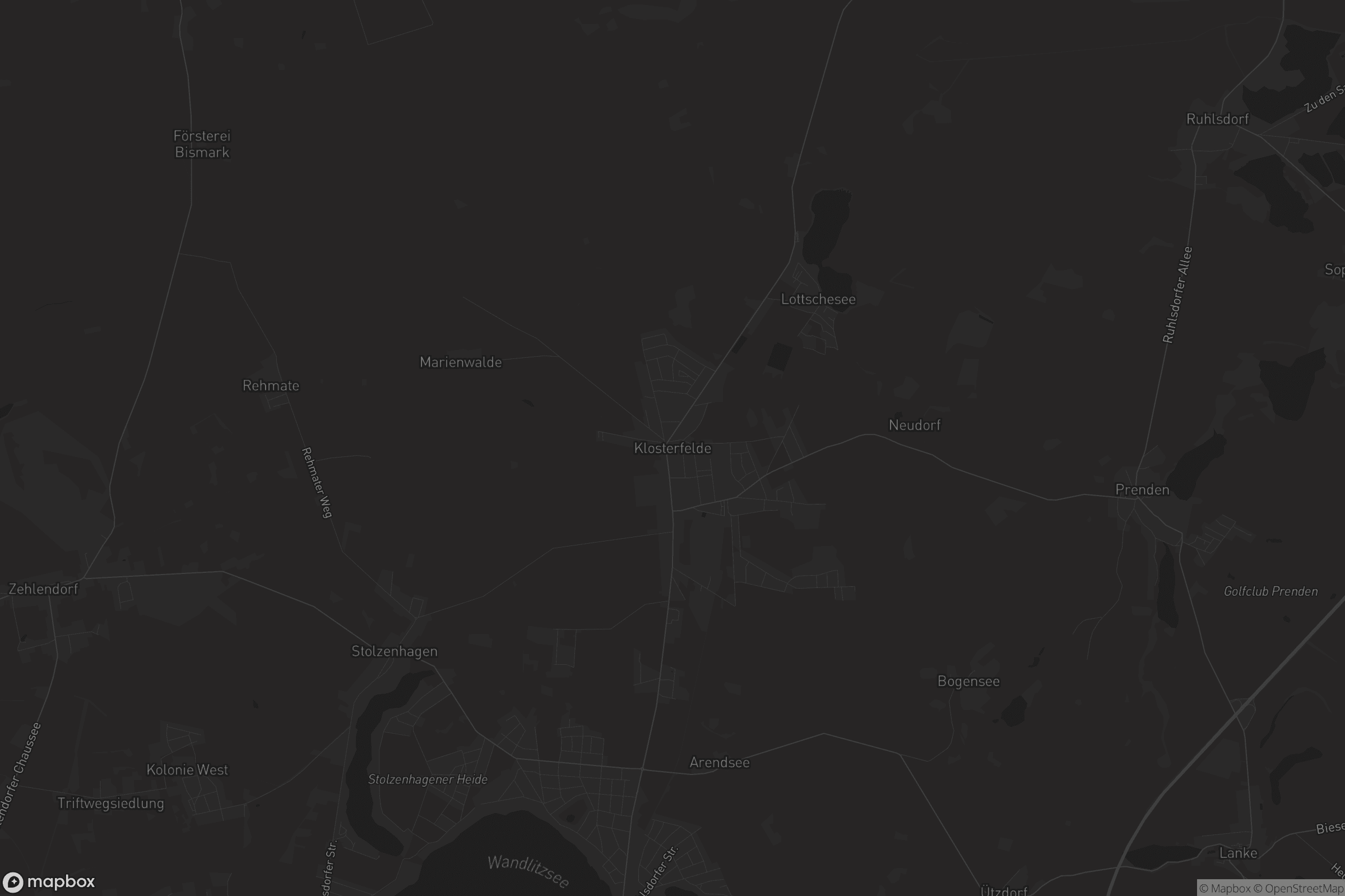 Karte von Klosterfelde