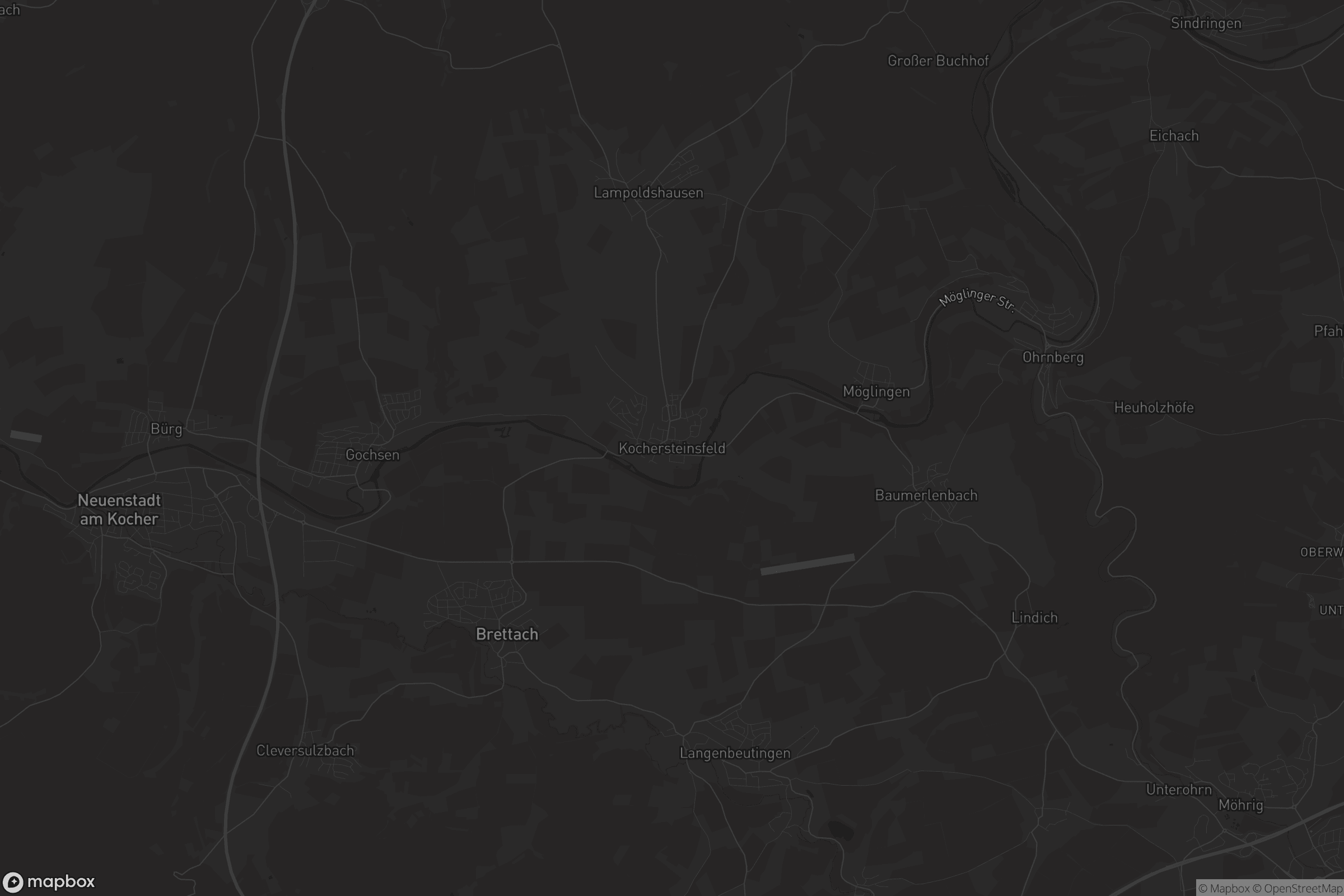 Karte von Kochersteinsfeld