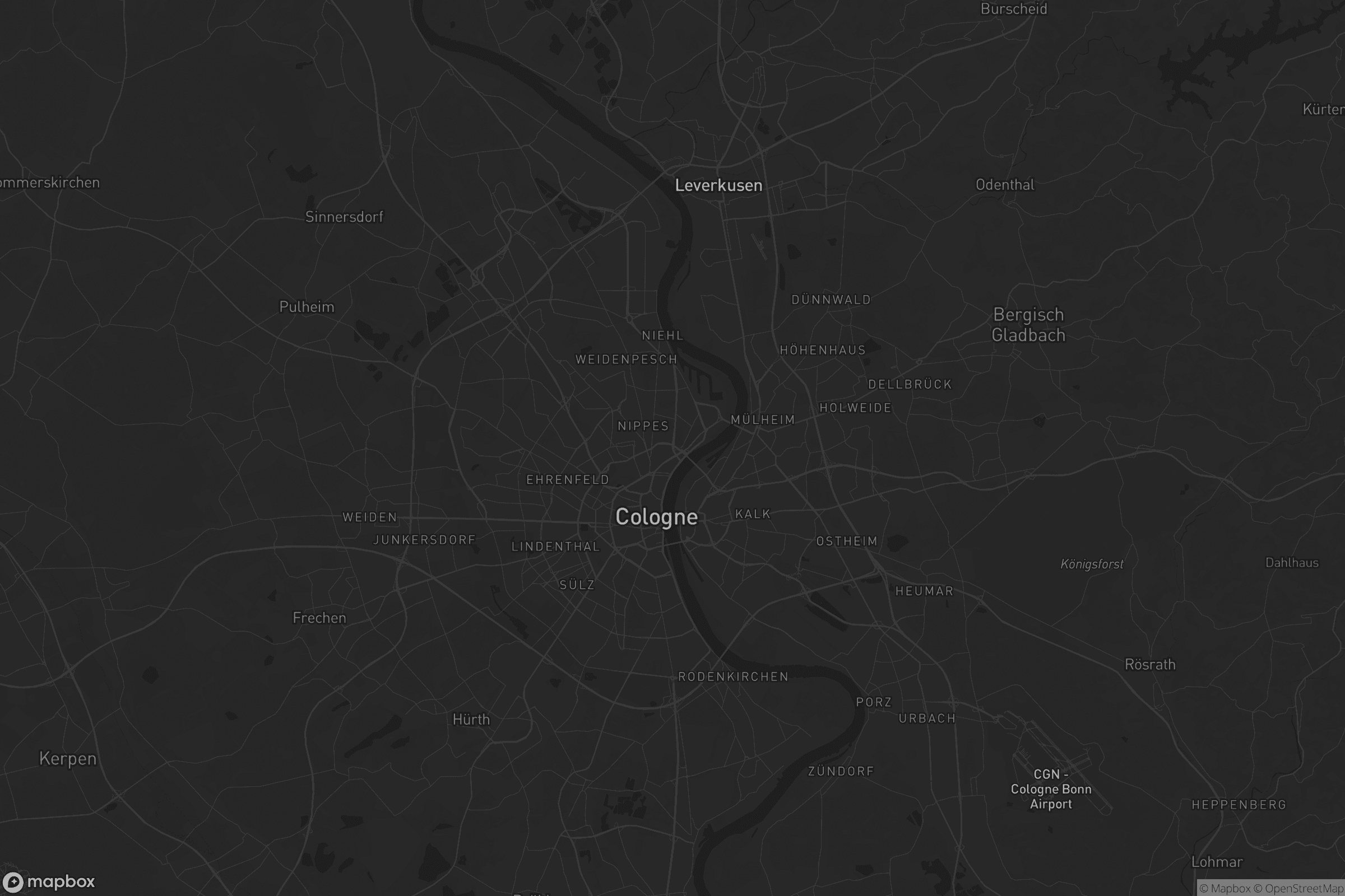 Karte von Köln