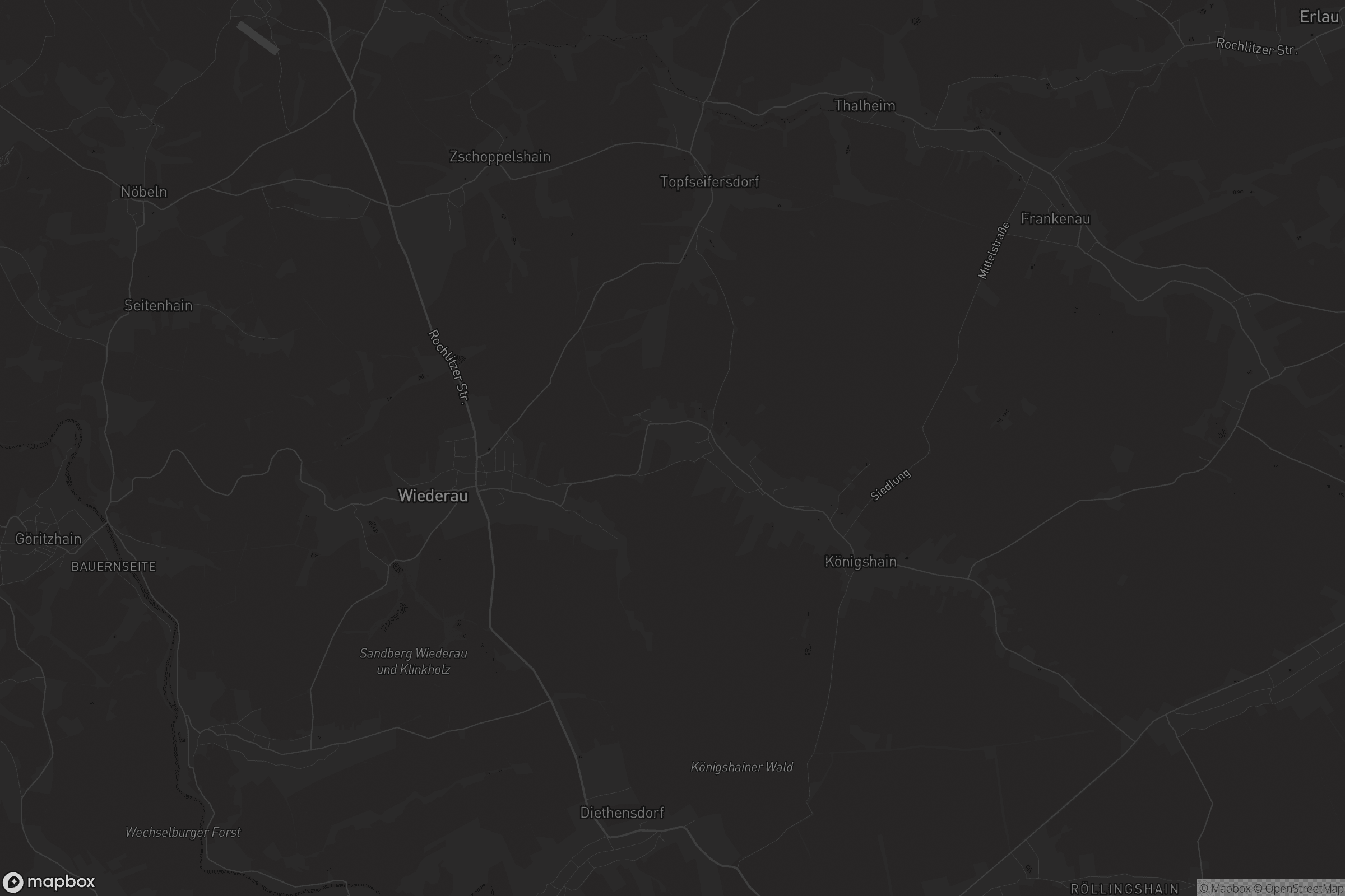 Karte von Königshain-Wiederau