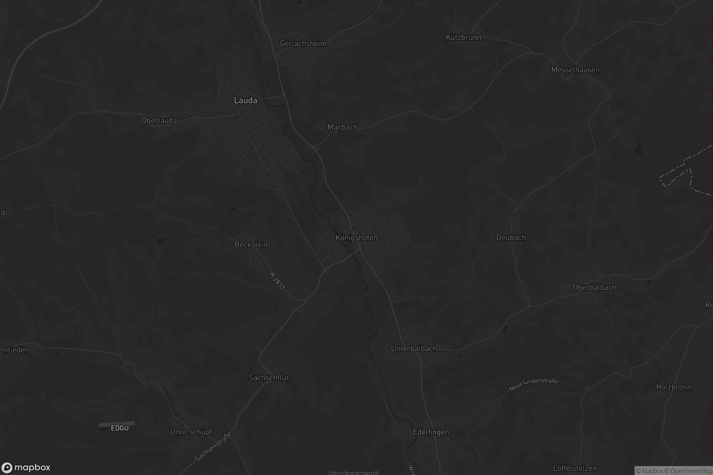 Karte von Königshofen