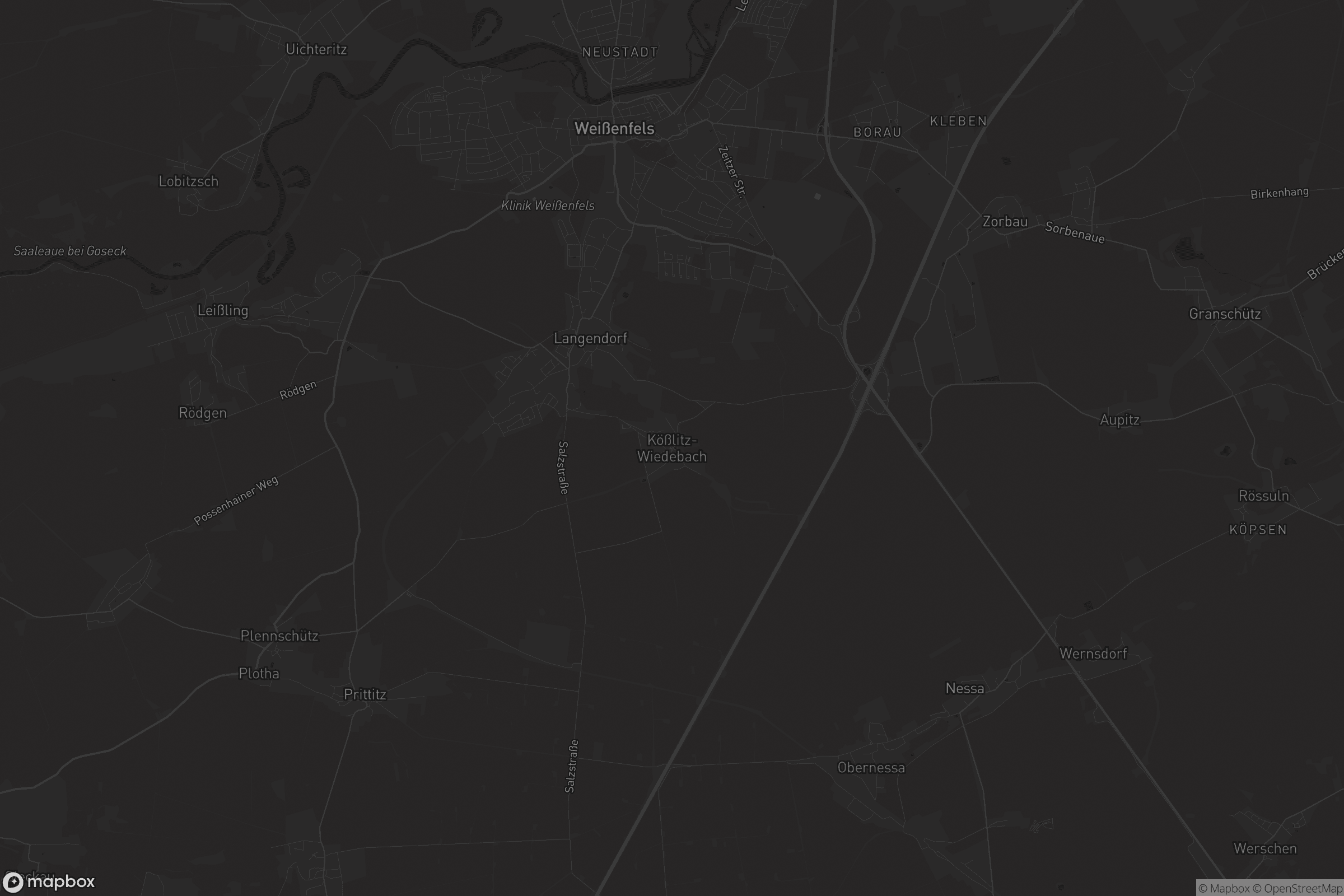 Karte von Kößlitz-Wiedebach