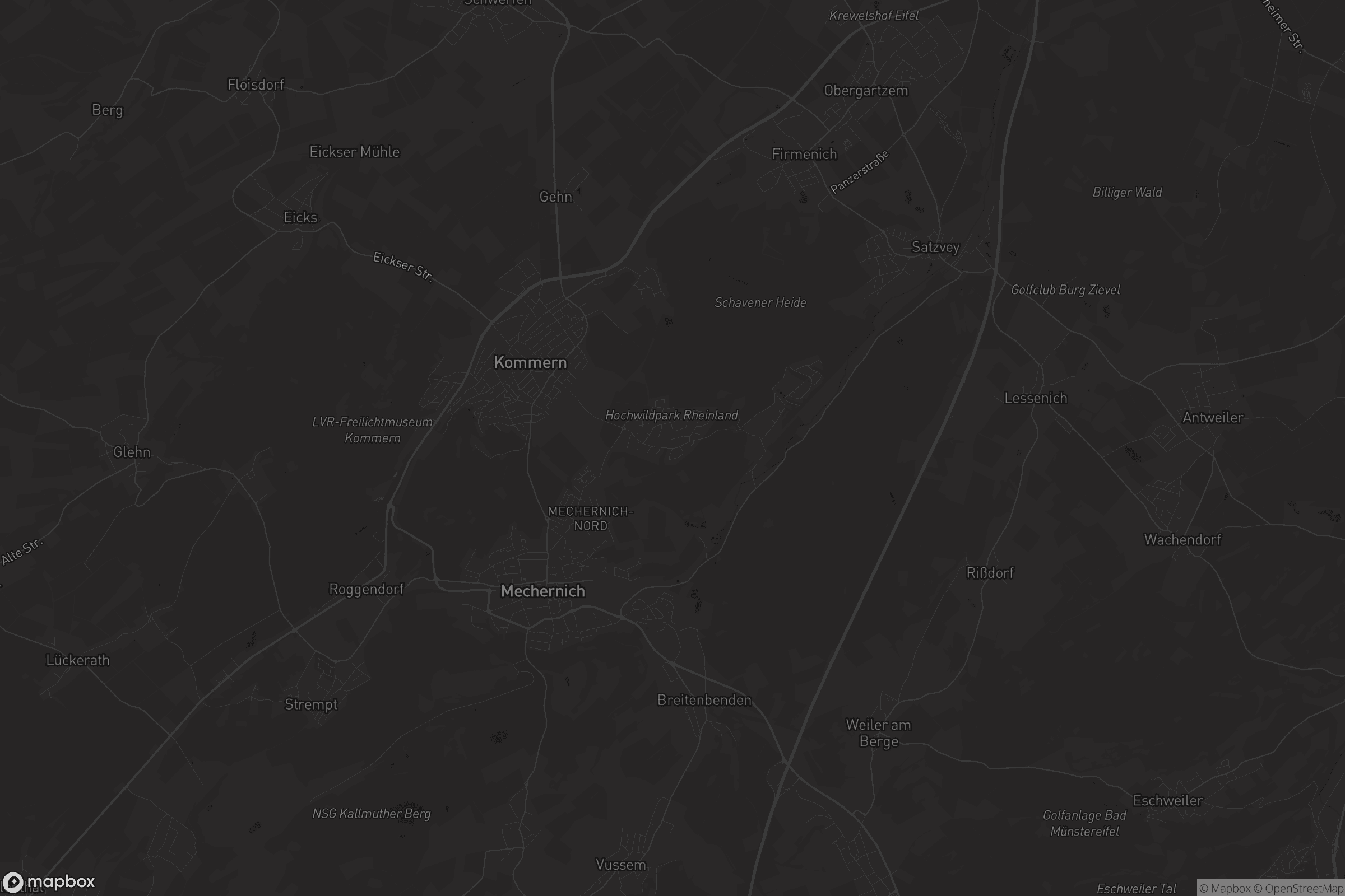 Karte von Kommern-Süd