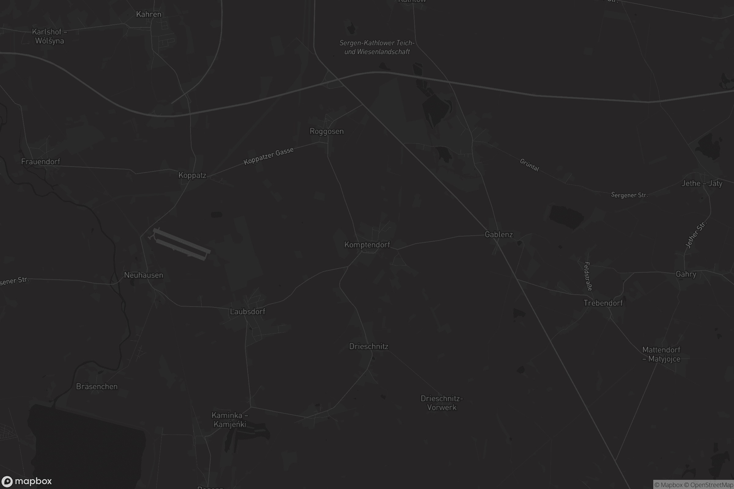 Karte von Komptendorf - Górjenow