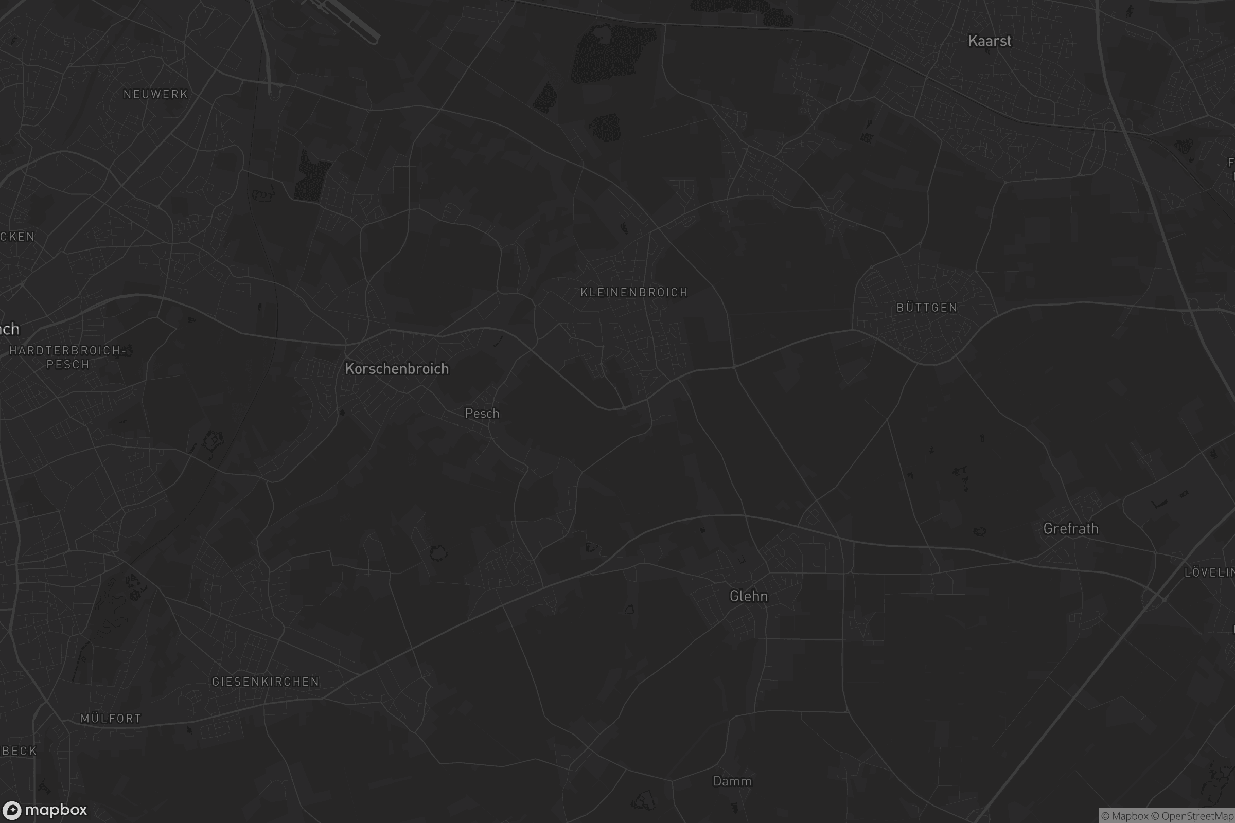 Karte von Korschenbroich