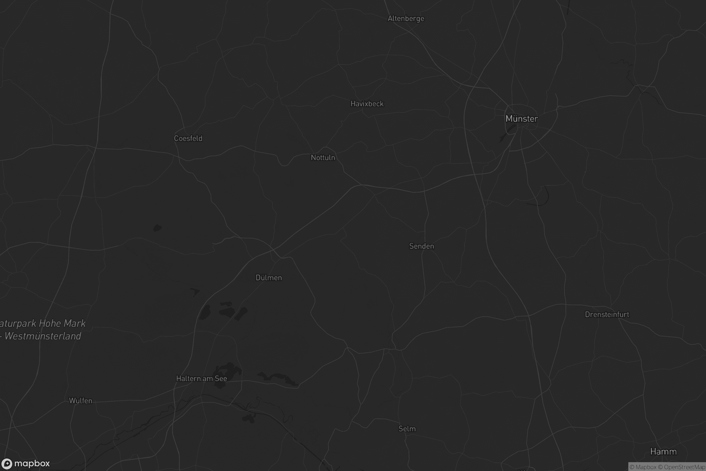 Karte von Kreis Coesfeld