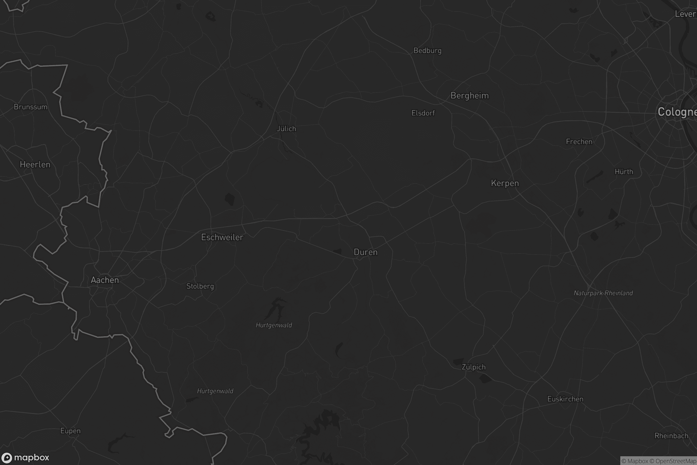 Karte von Kreis Düren