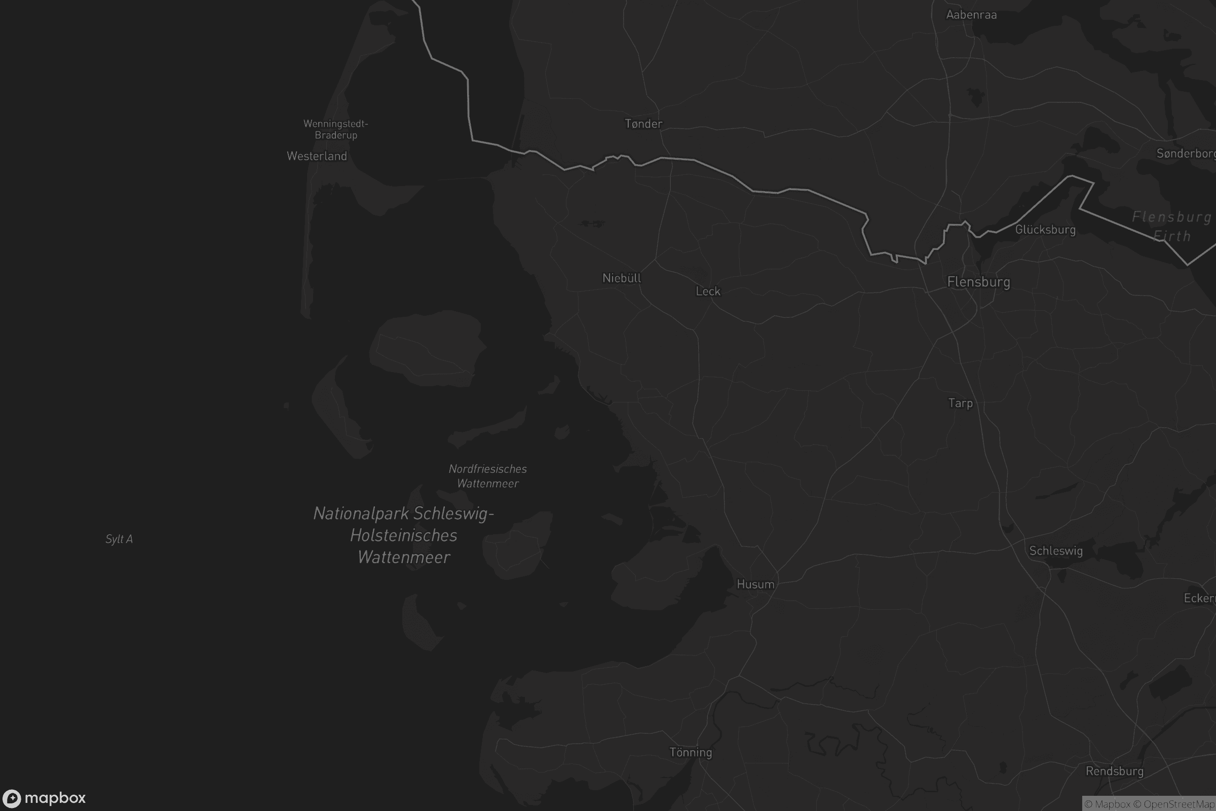 Karte von Kreis Nordfriesland