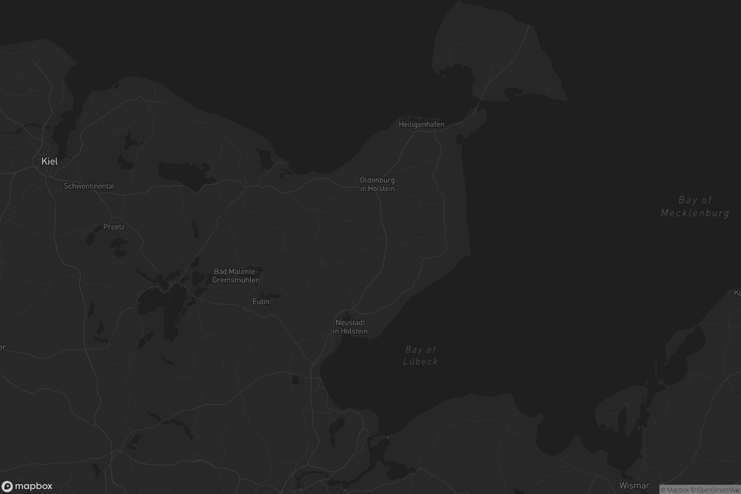 Karte von Kreis Ostholstein