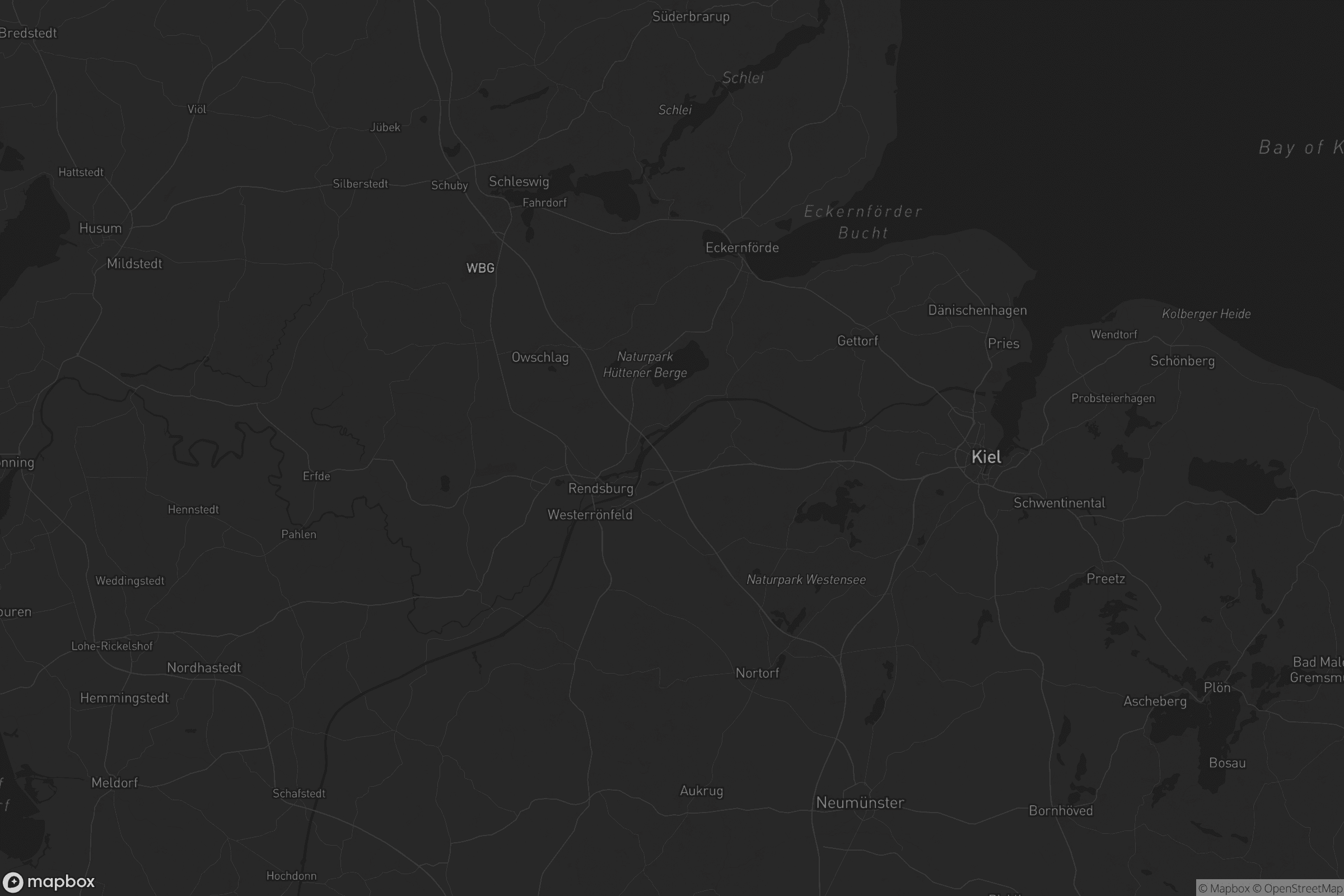 Karte von Kreis Rendsburg-Eckernförde