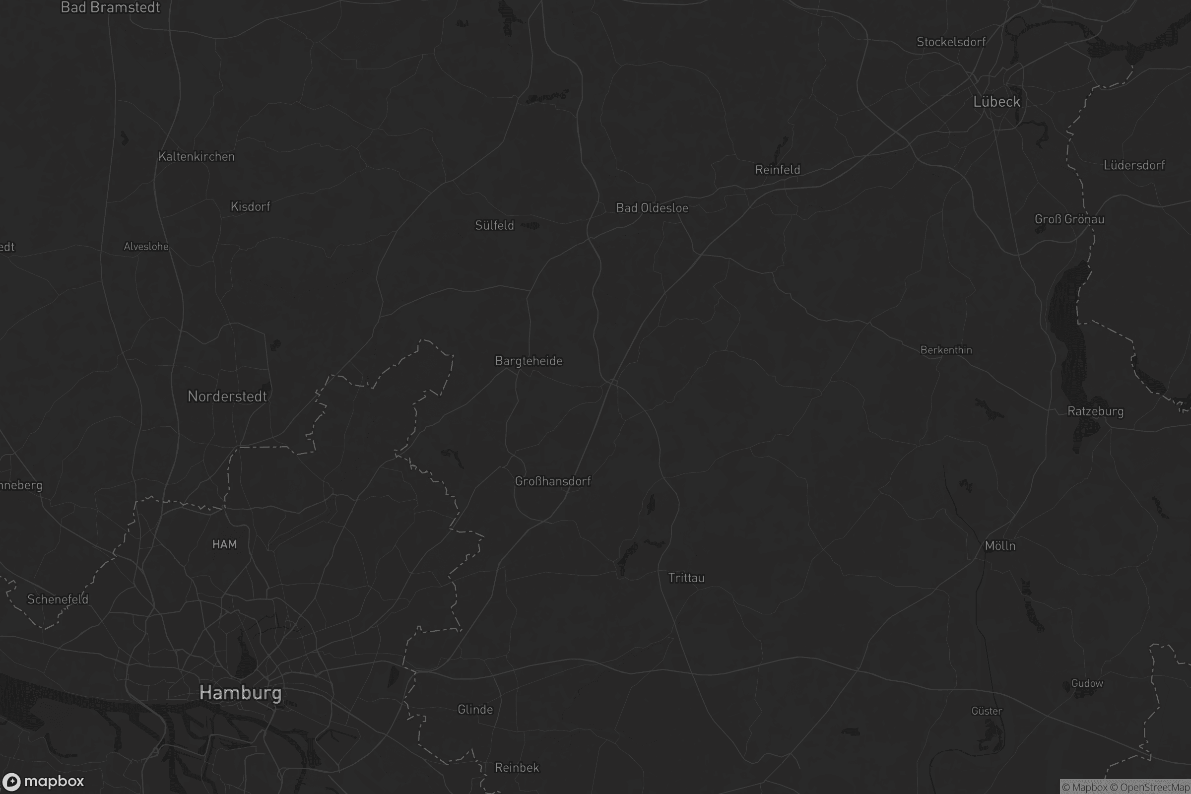 Karte von Kreis Stormarn