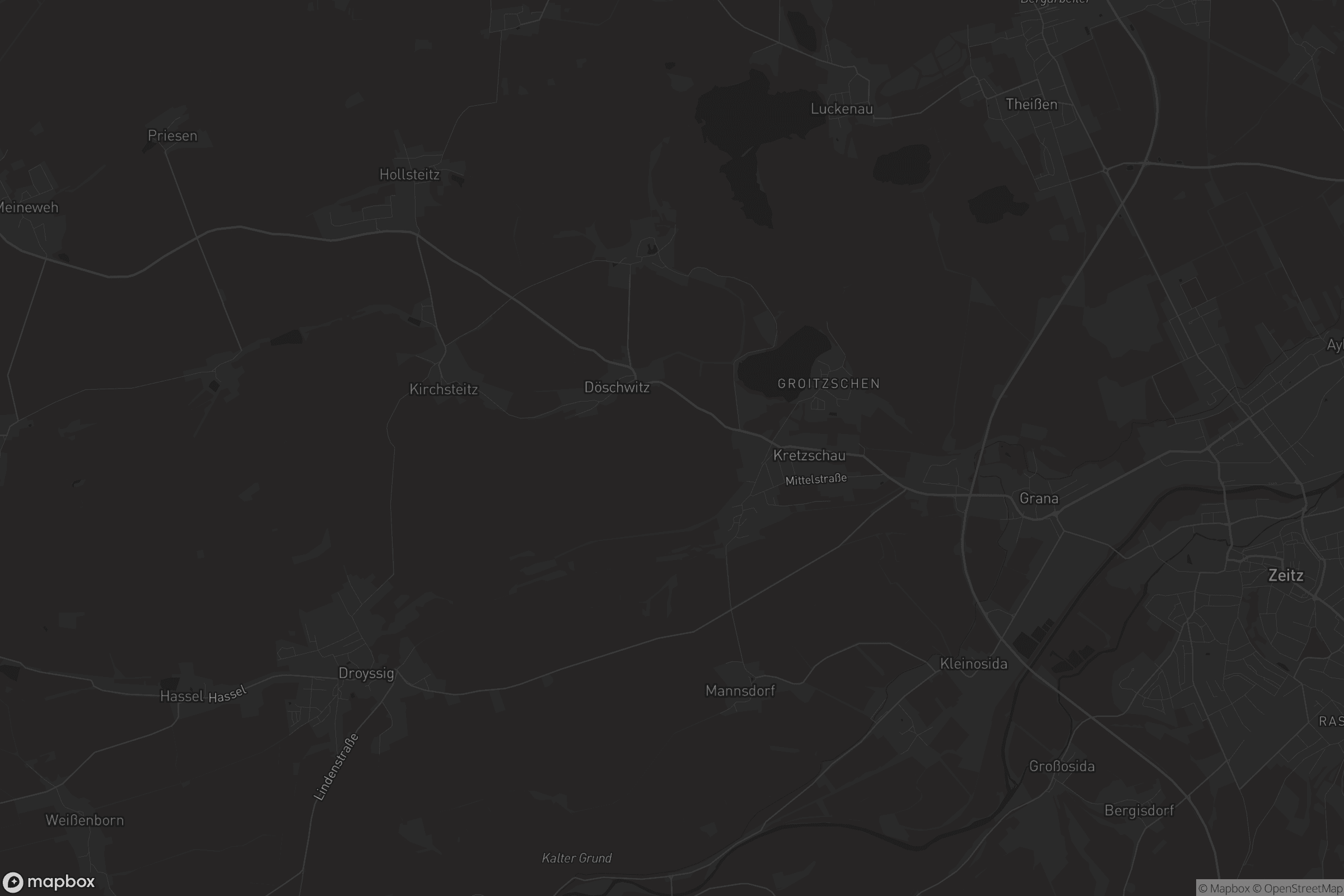 Karte von Kretzschau