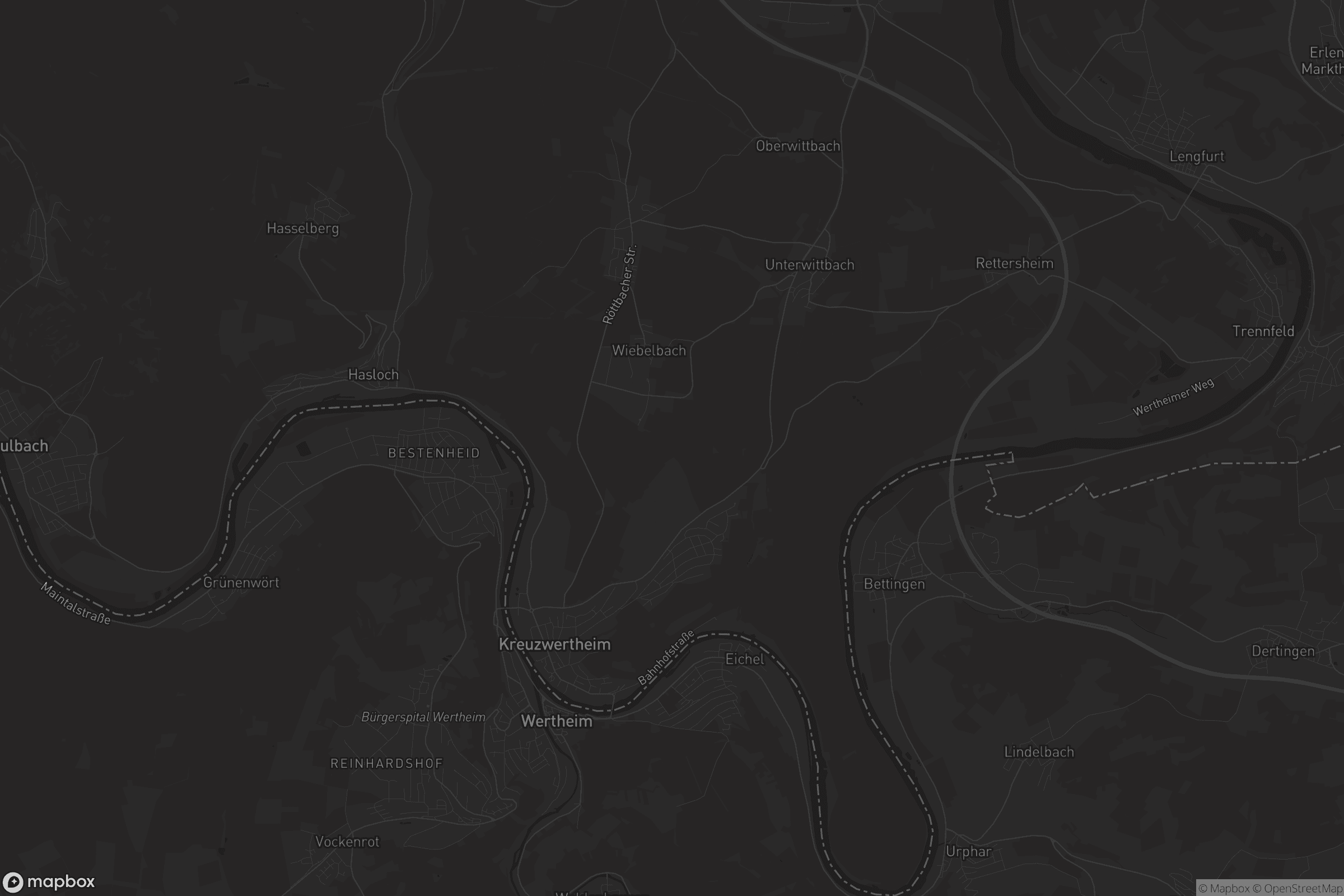 Karte von Kreuzwertheim