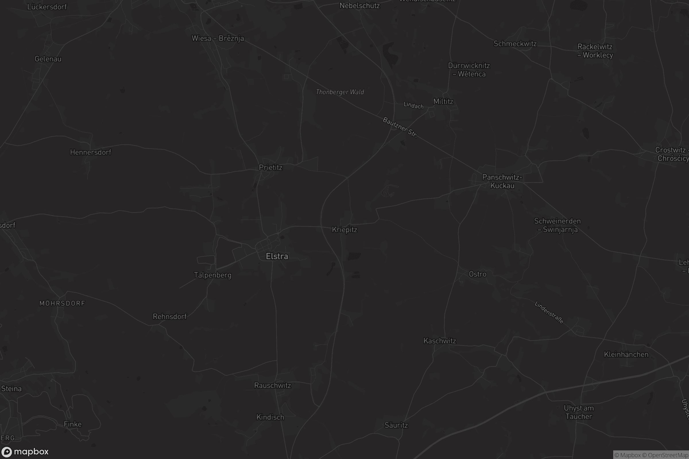 Karte von Kriepitz - Krěpjecy