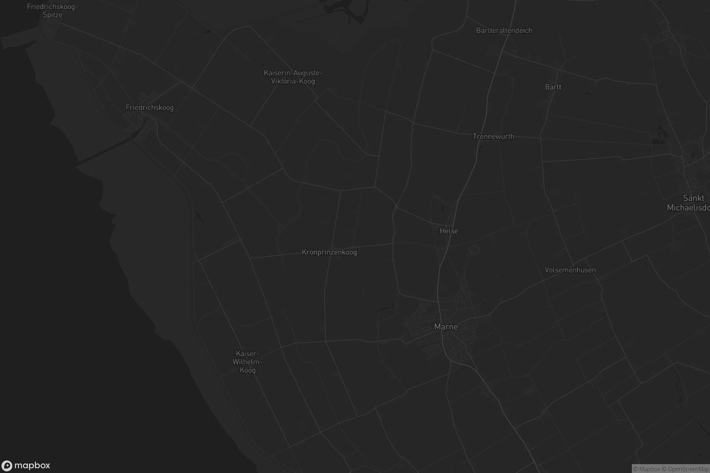 Karte von Kronprinzenkoog