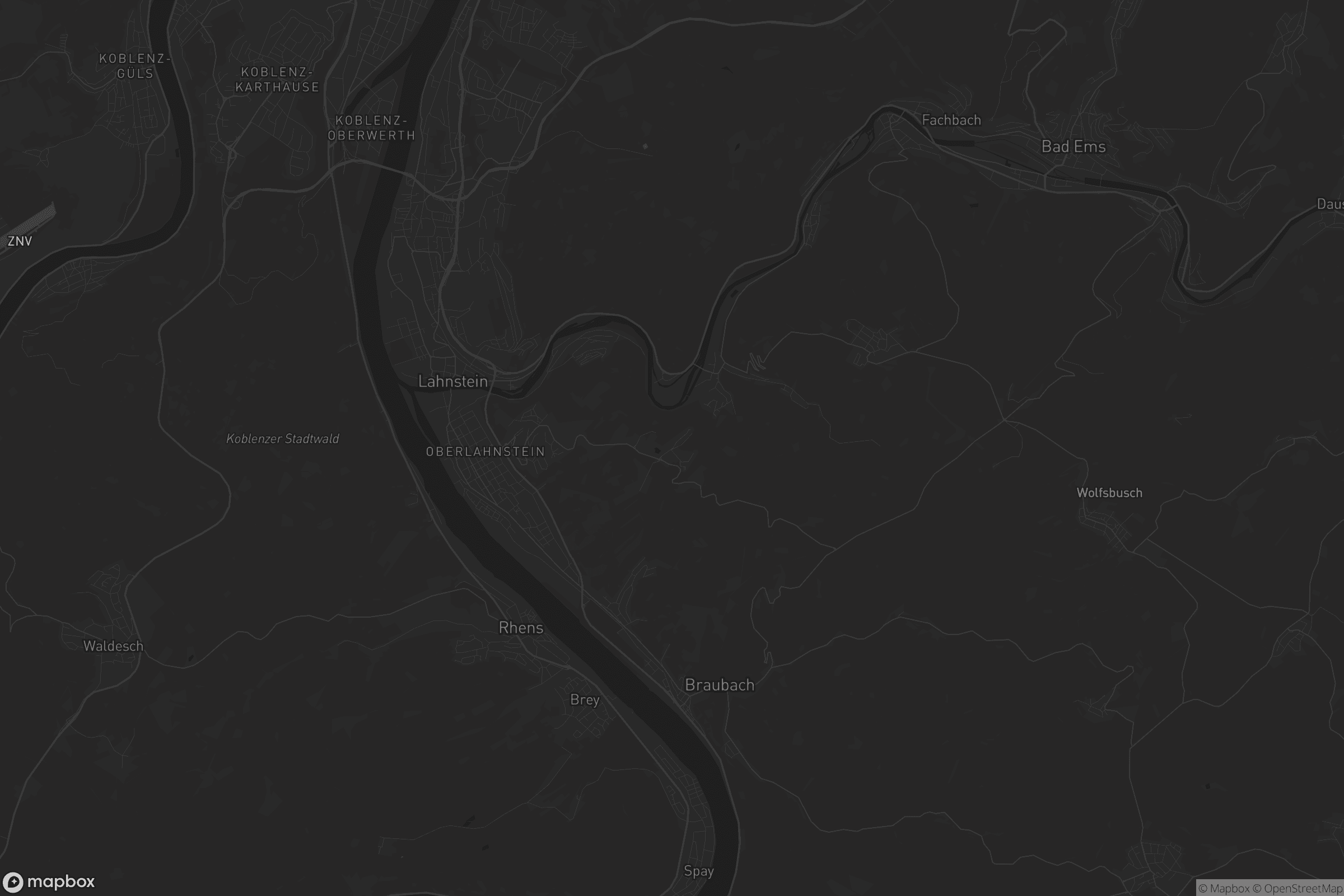 Karte von Lahnstein auf der Höhe