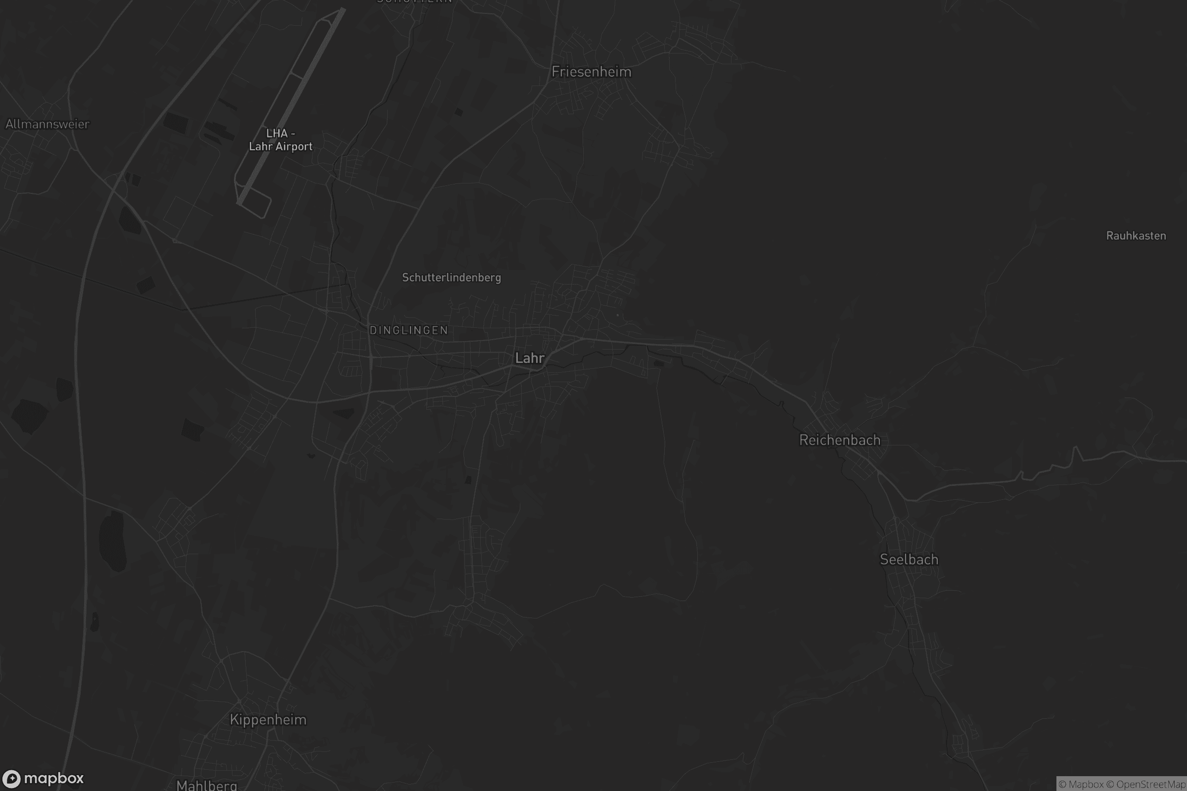 Karte von Lahr/Schwarzwald