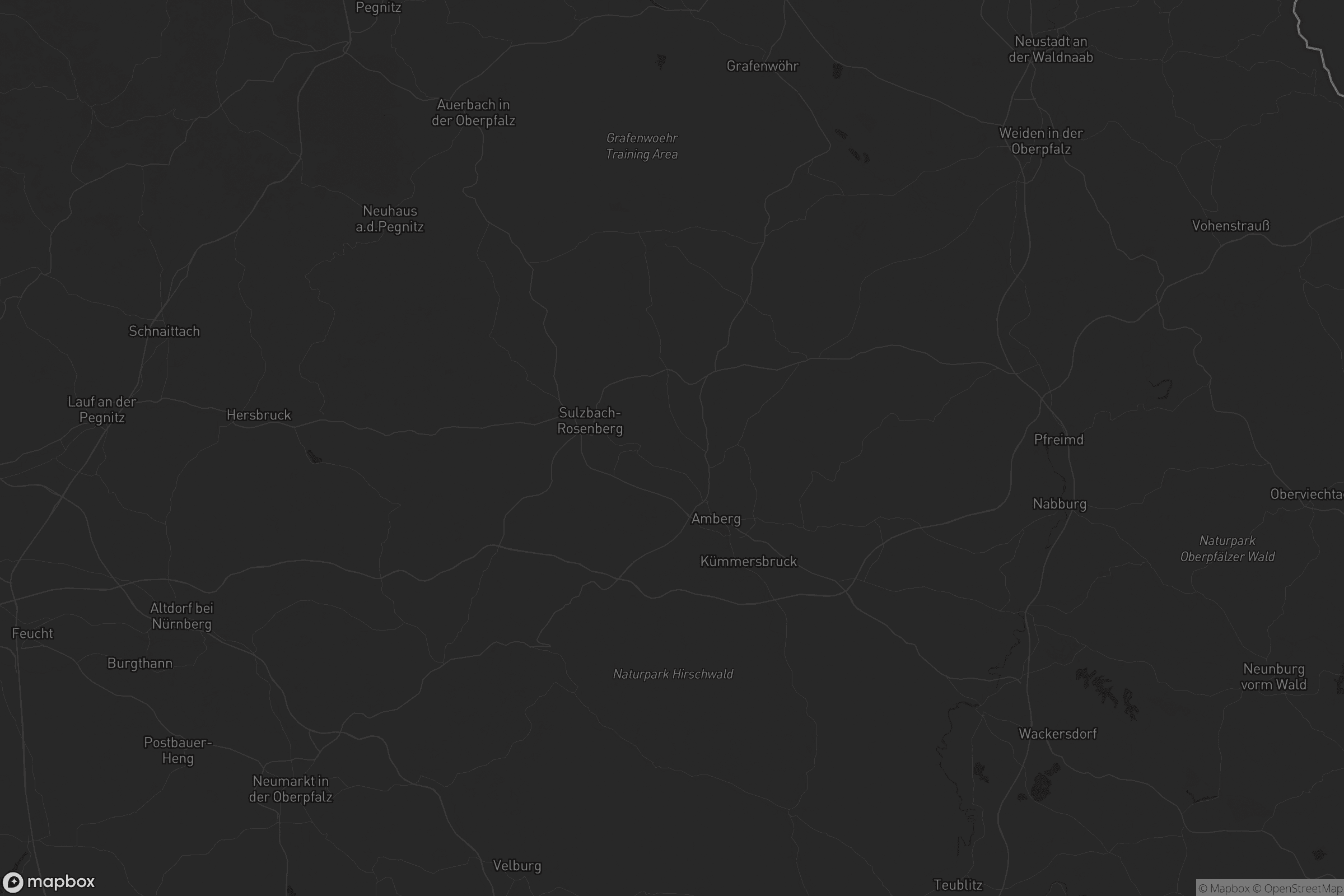 Karte von Landkreis Amberg-Sulzbach