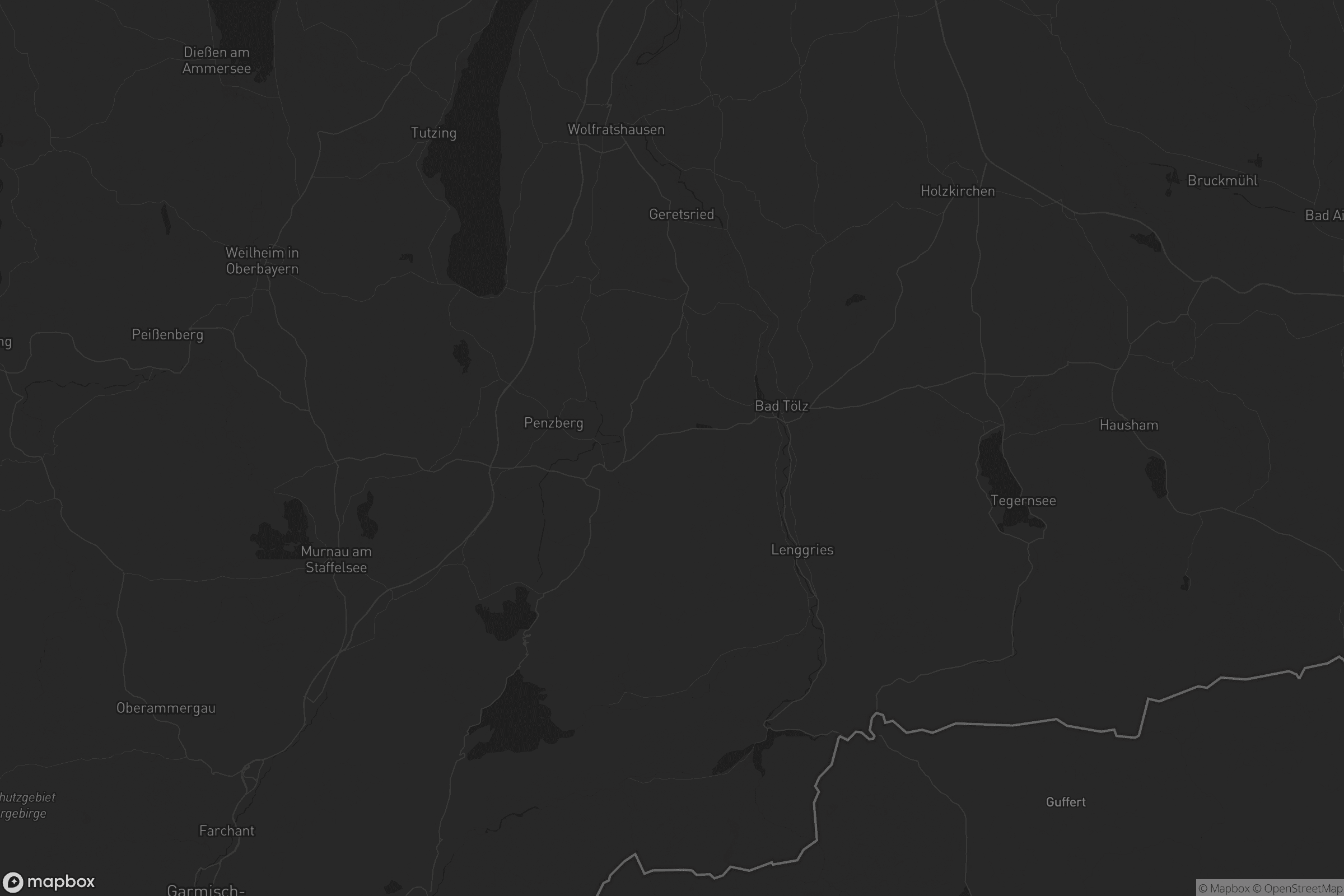 Karte von Landkreis Bad Tölz-Wolfratshausen