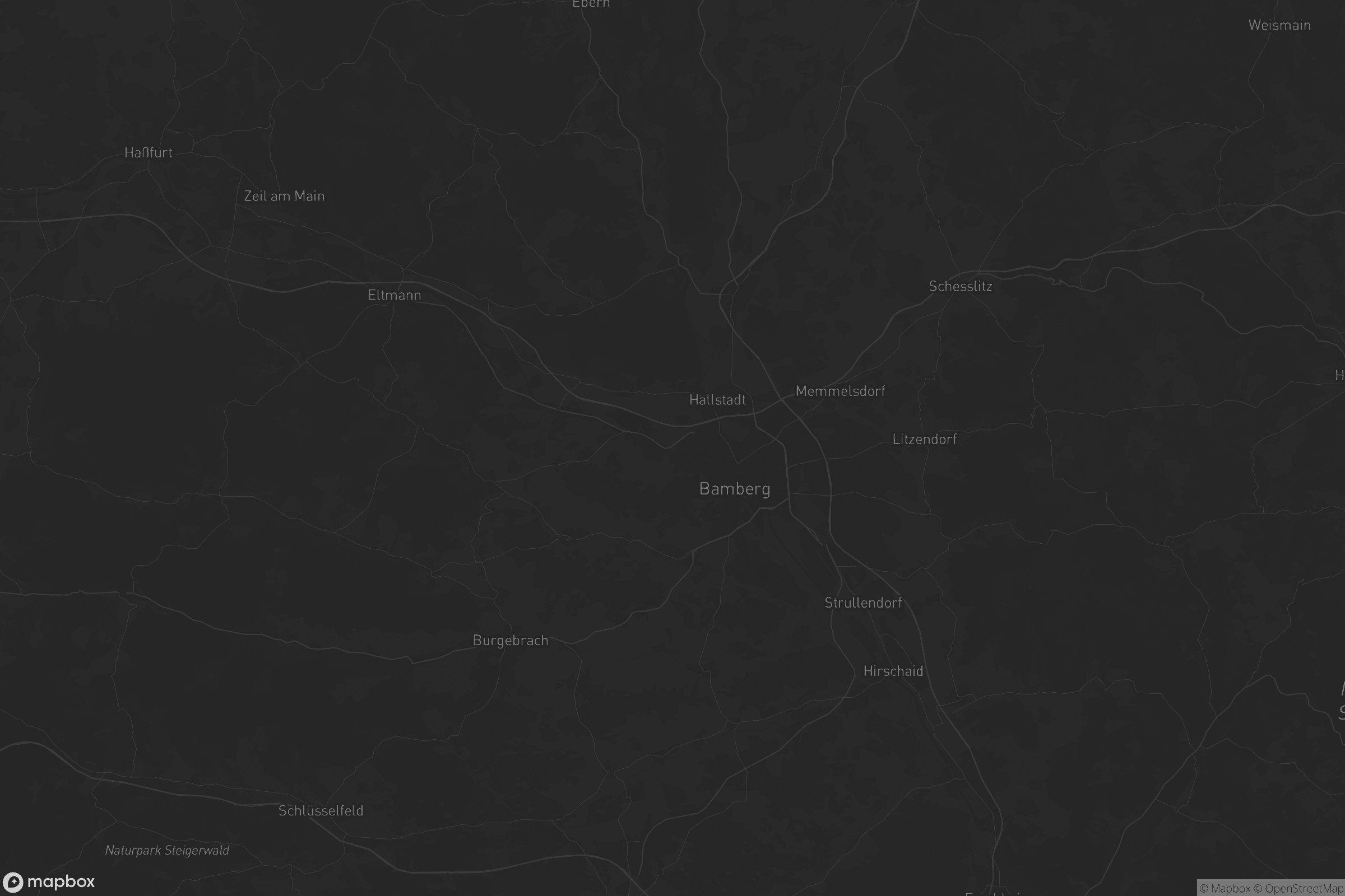 Karte von Landkreis Bamberg