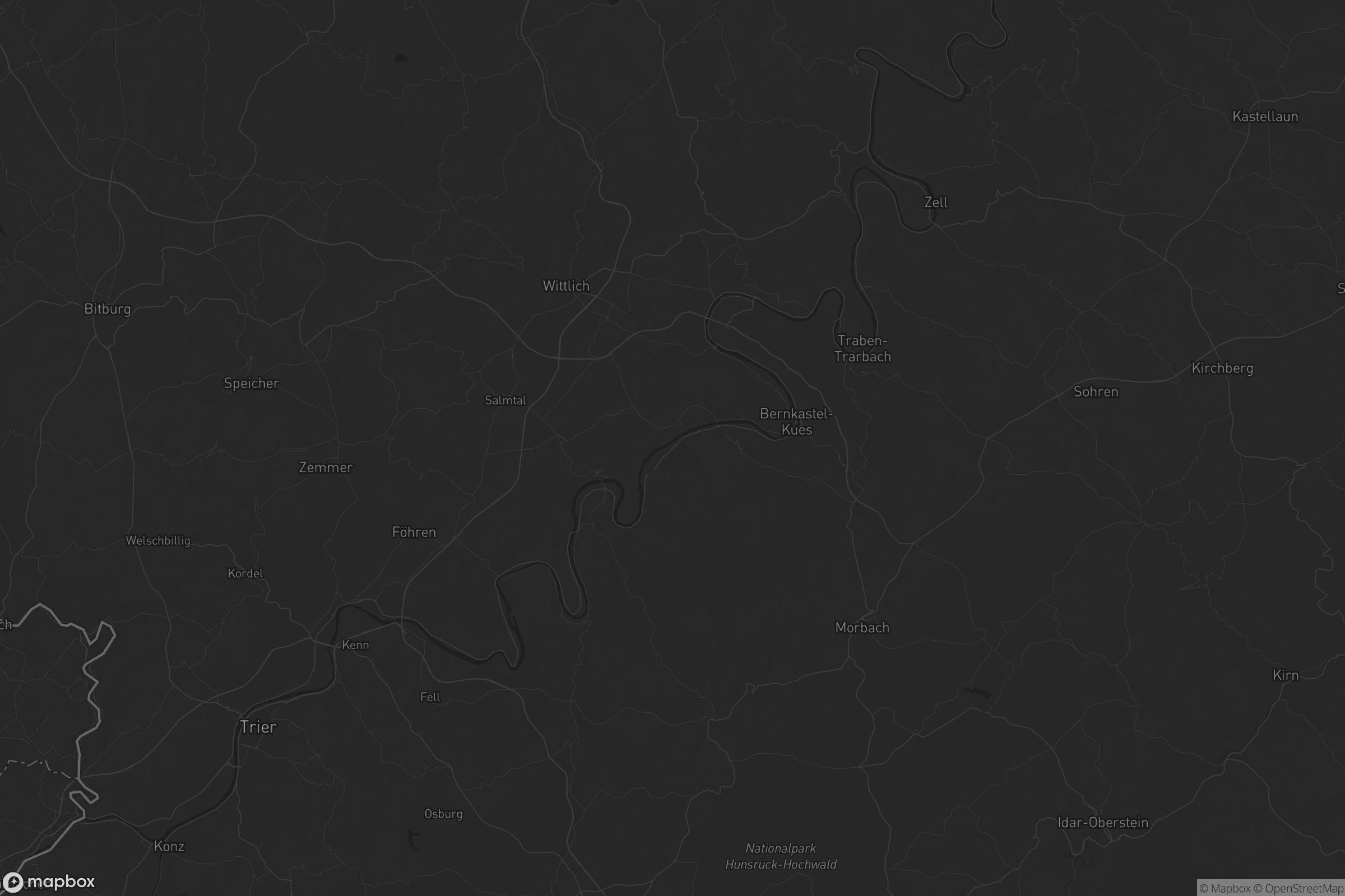 Karte von Landkreis Bernkastel-Wittlich