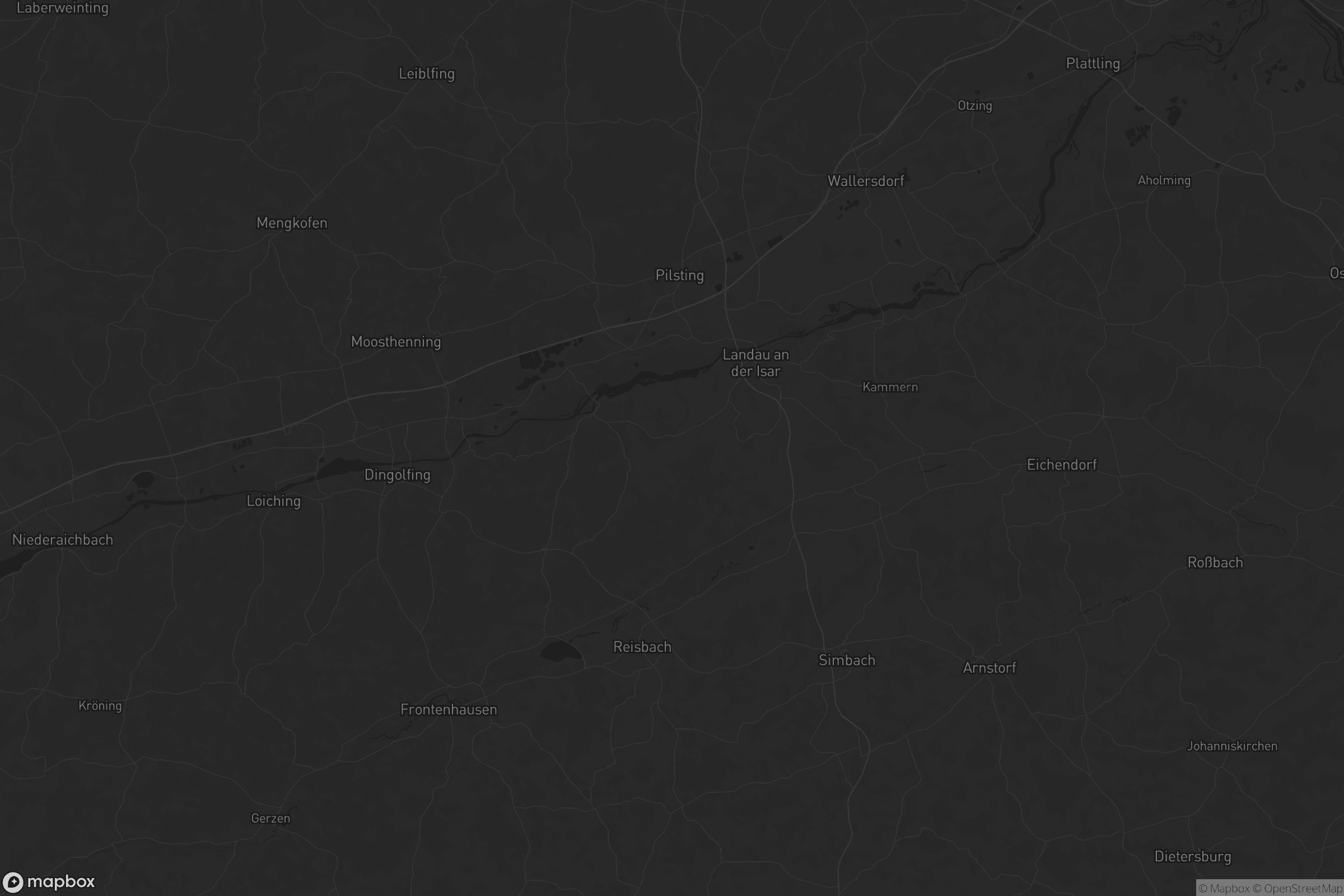 Karte von Landkreis Dingolfing-Landau