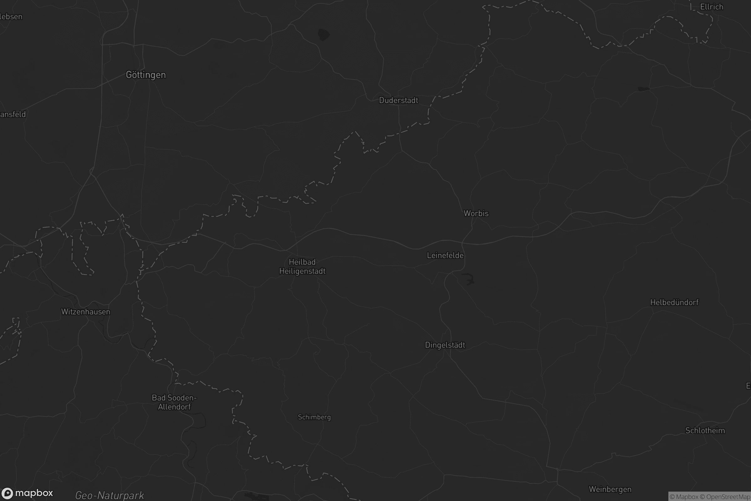 Karte von Landkreis Eichsfeld