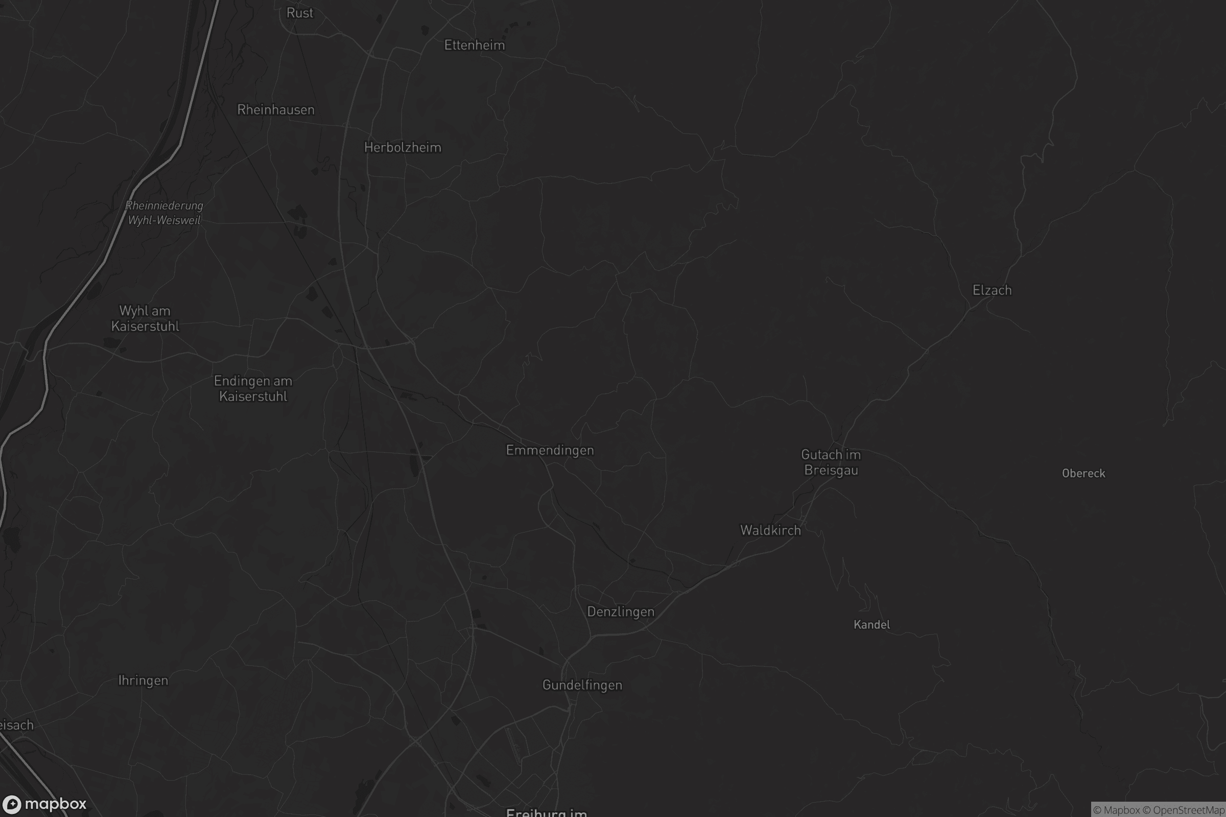 Karte von Landkreis Emmendingen