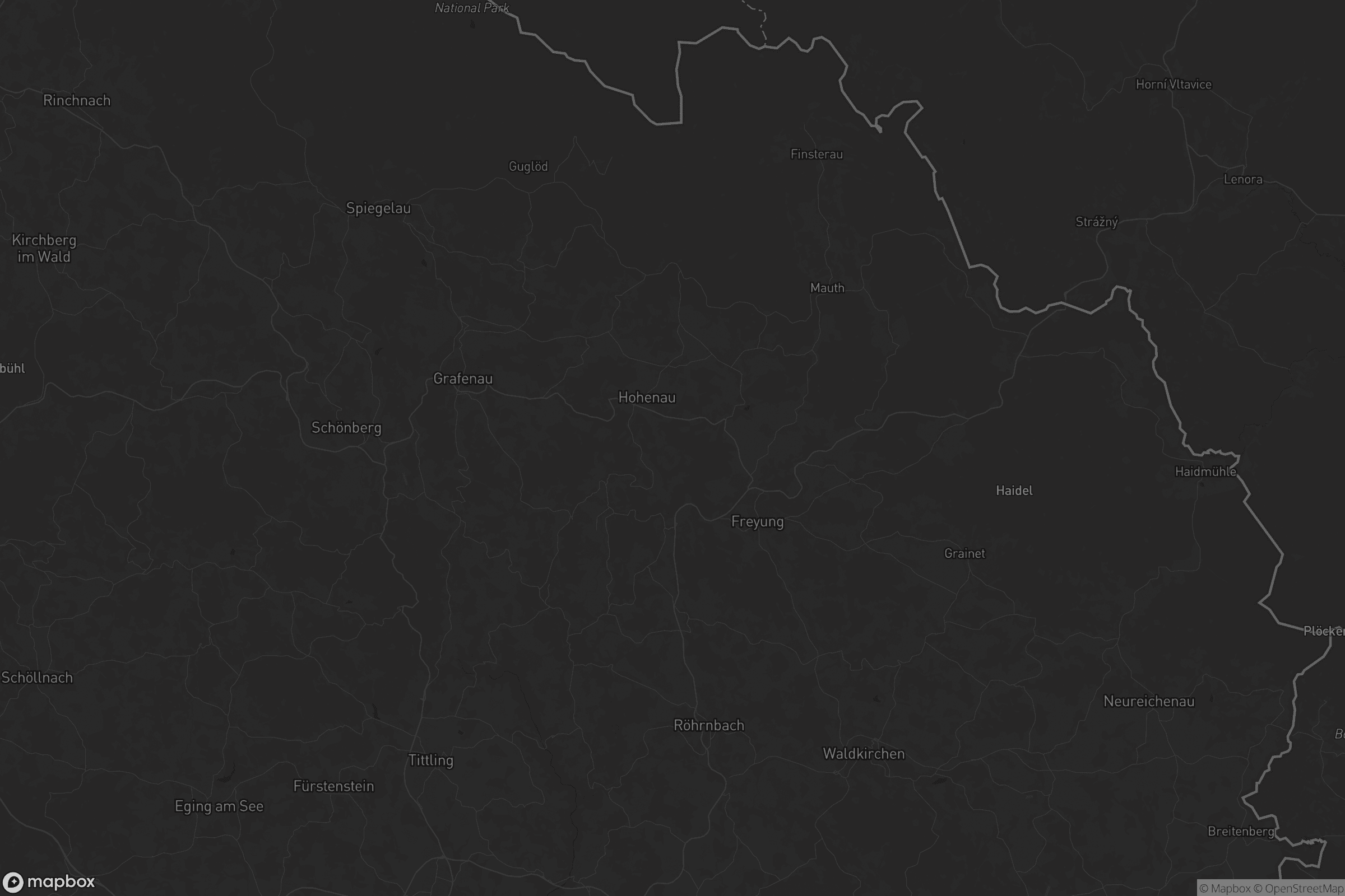 Karte von Landkreis Freyung-Grafenau