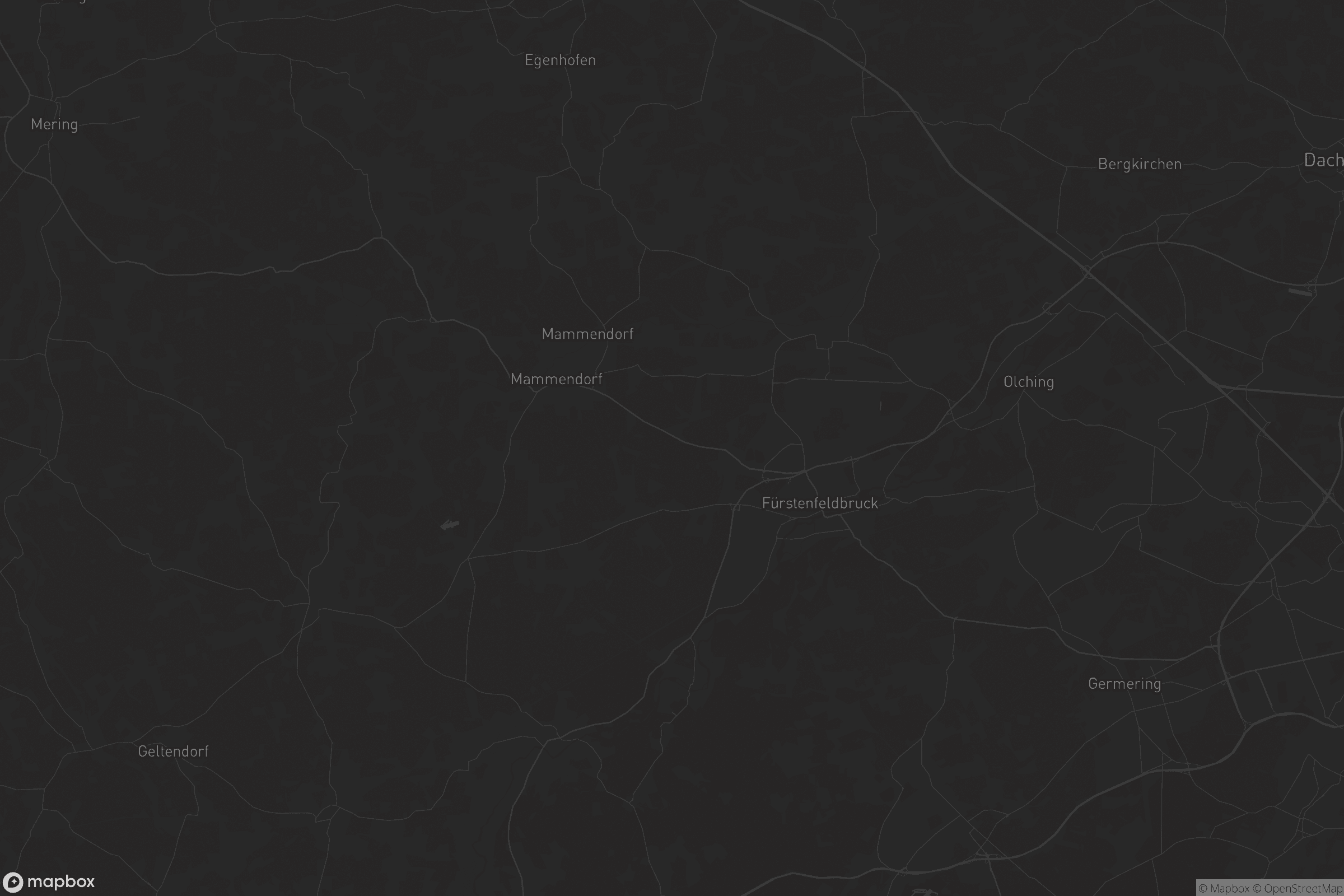 Karte von Landkreis Fürstenfeldbruck