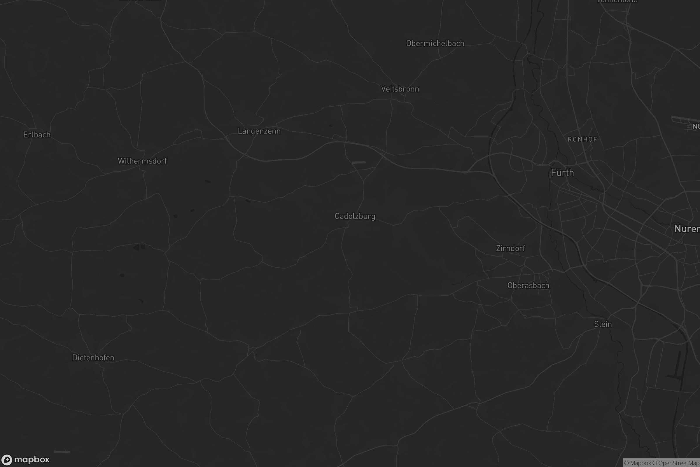 Karte von Landkreis Fürth