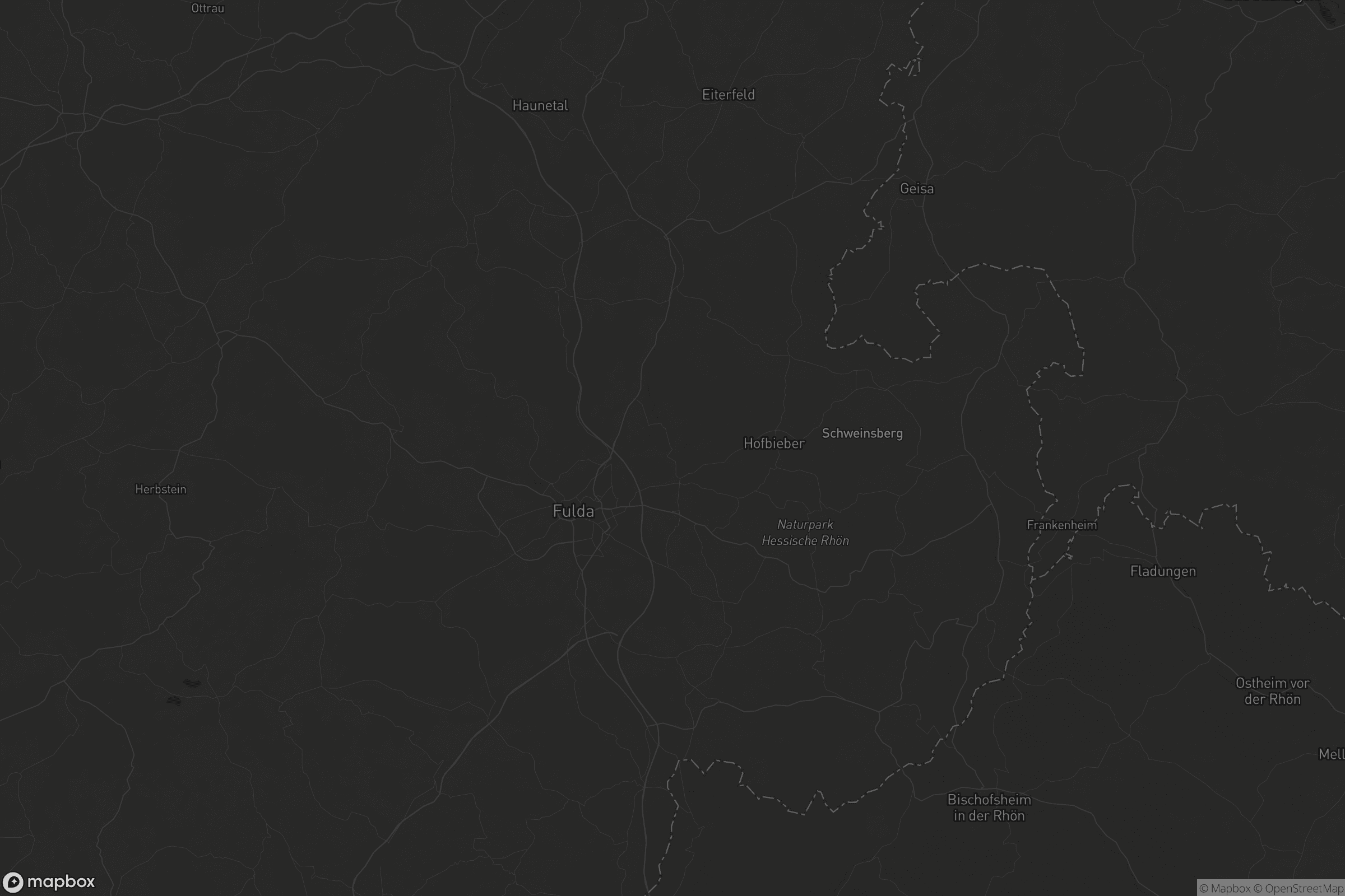 Karte von Landkreis Fulda