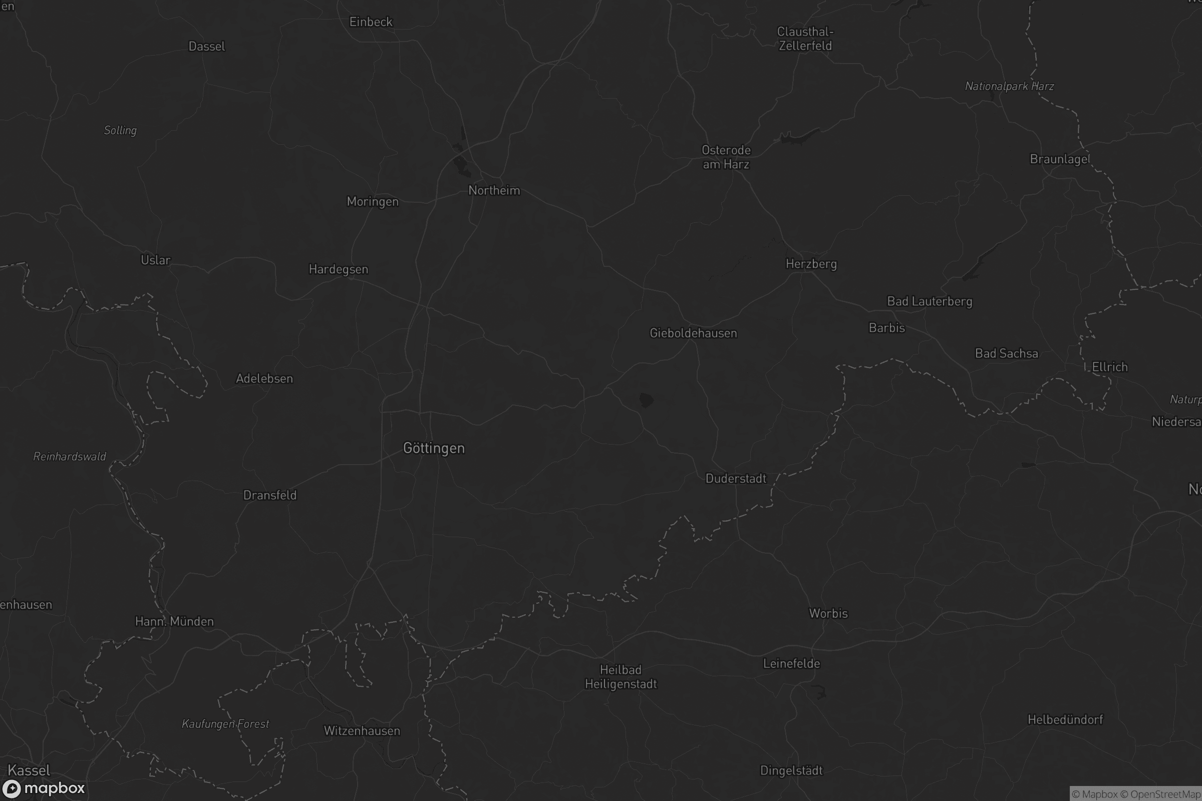 Karte von Landkreis Göttingen