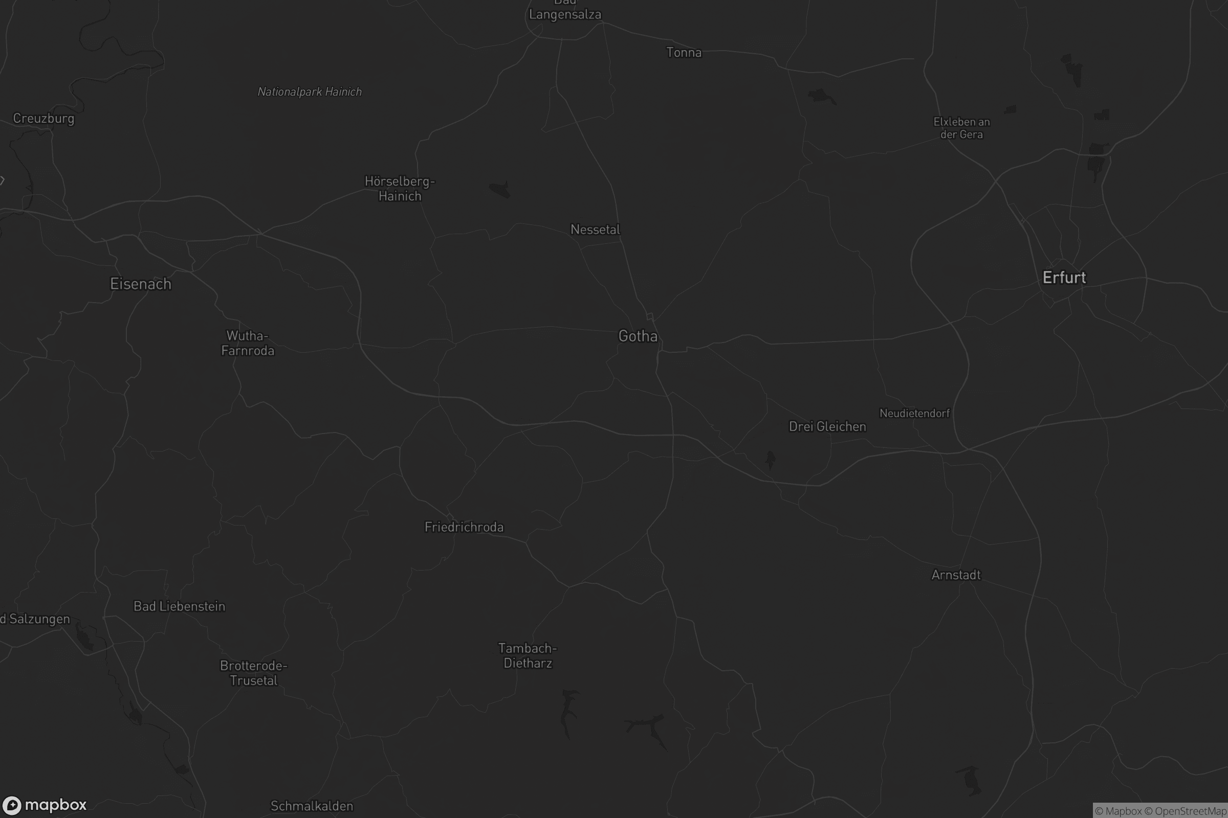 Karte von Landkreis Gotha