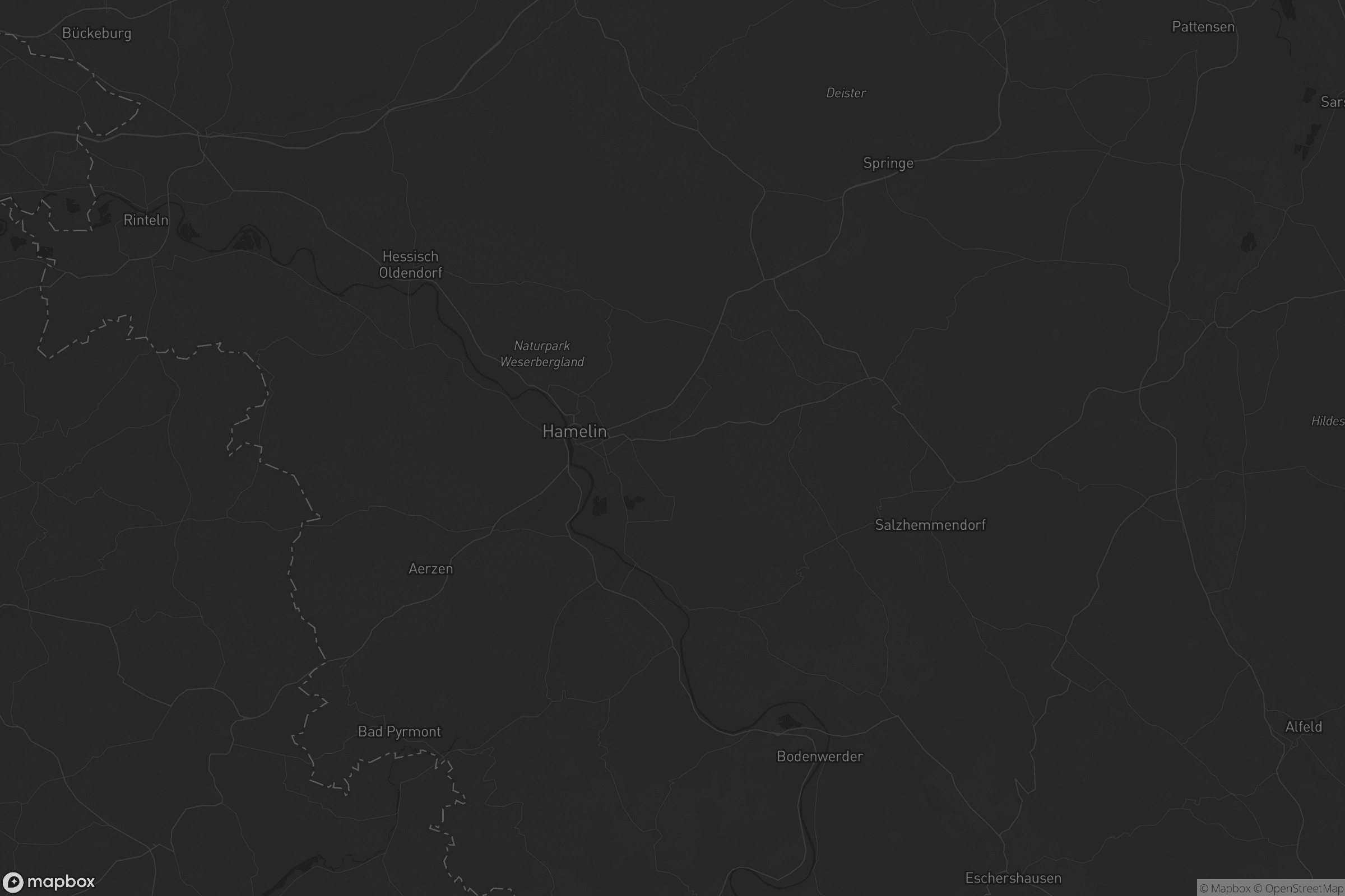 Karte von Landkreis Hameln-Pyrmont