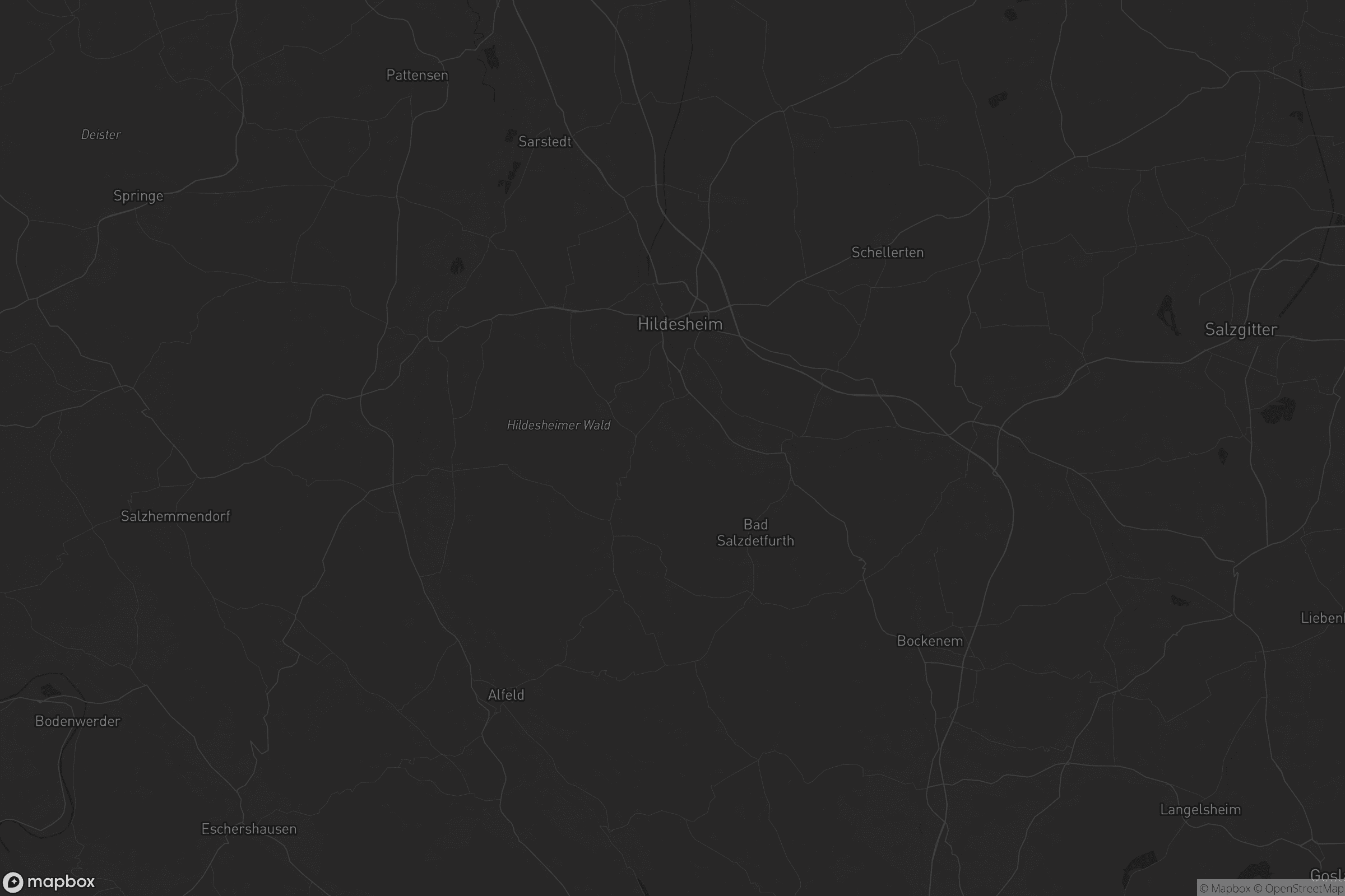 Karte von Landkreis Hildesheim