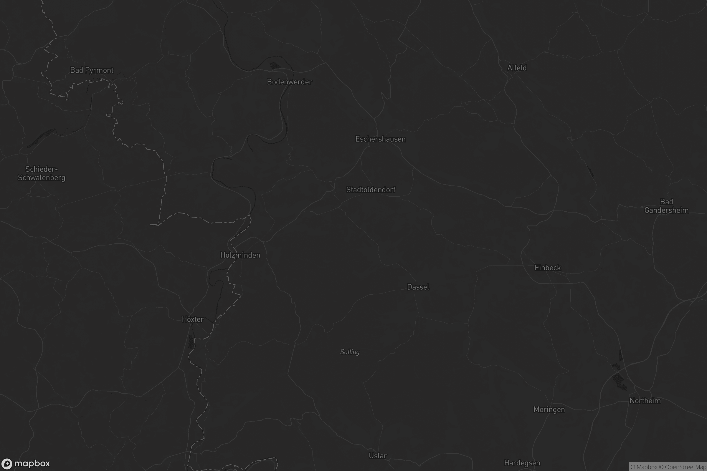 Karte von Landkreis Holzminden