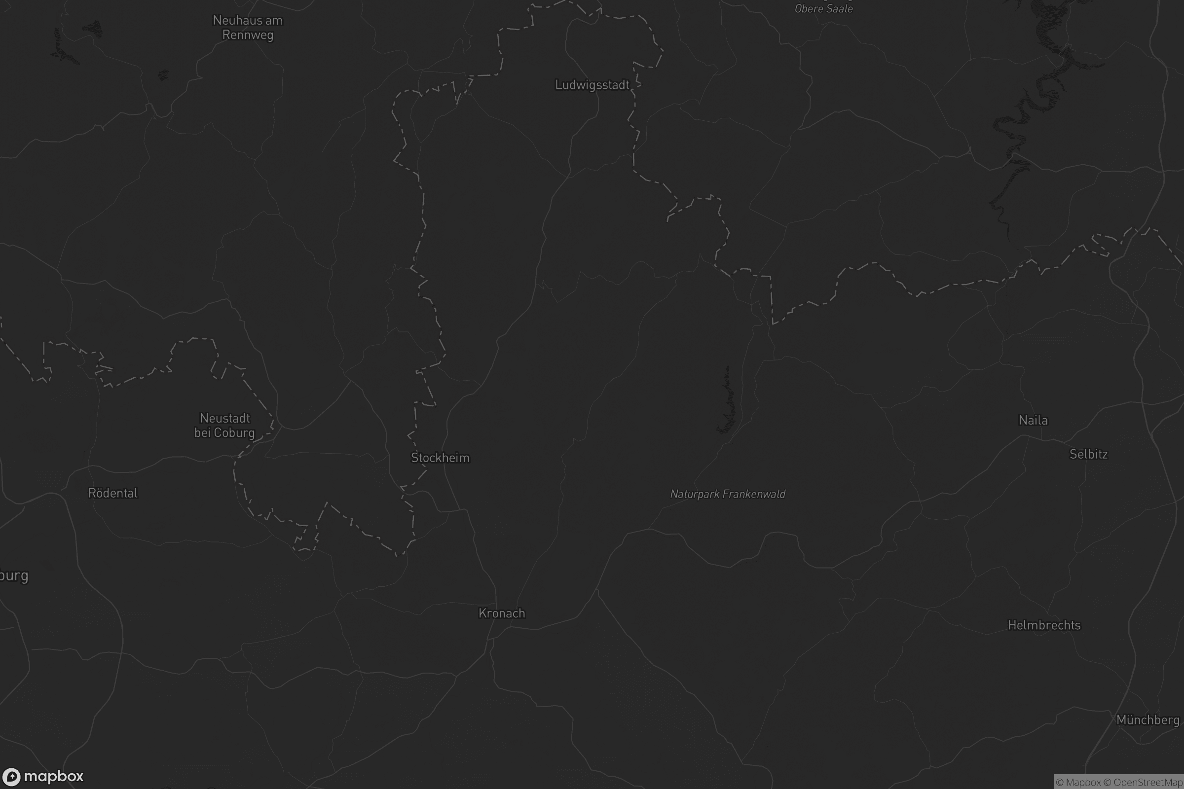 Karte von Landkreis Kronach