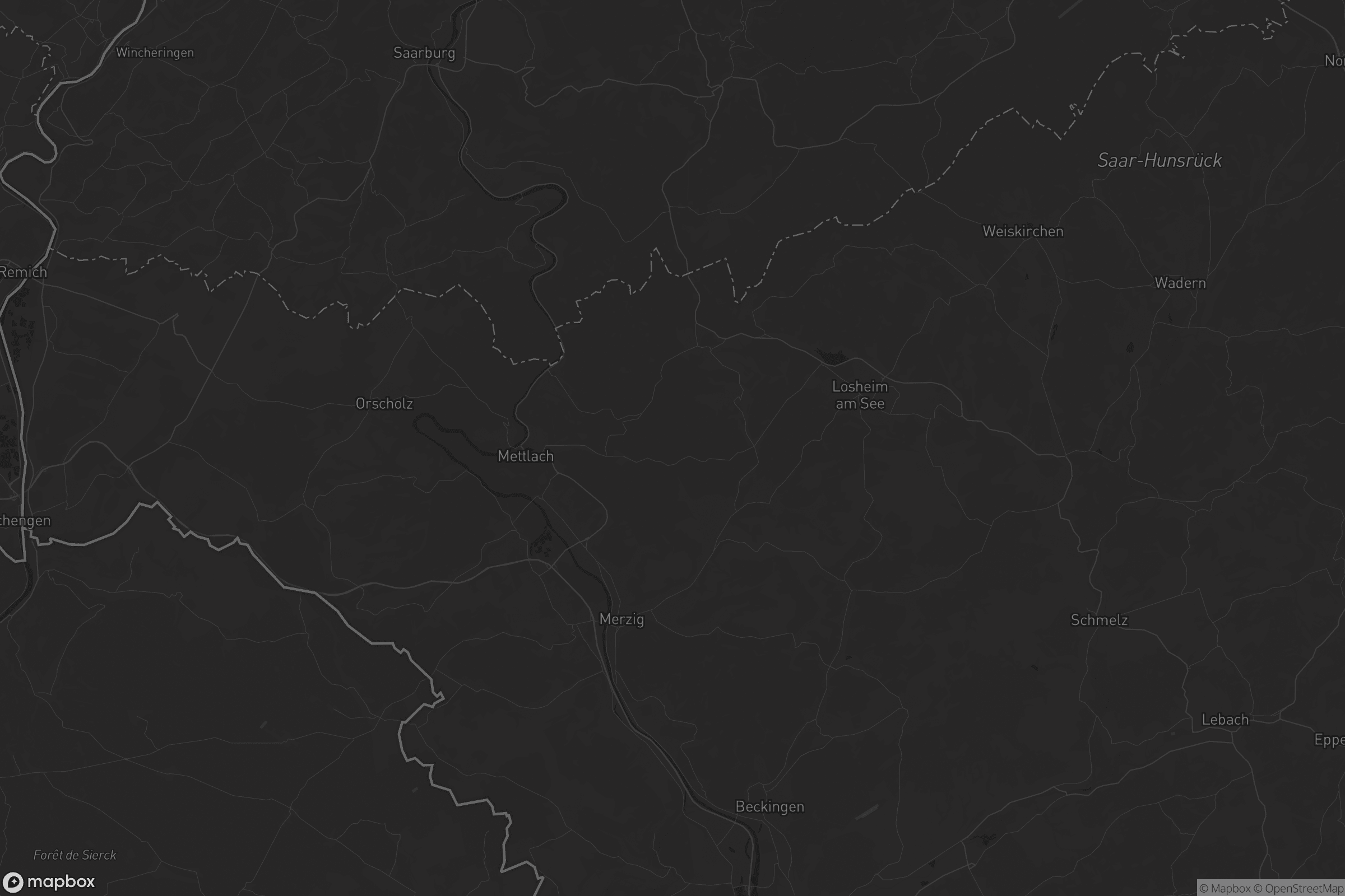 Karte von Landkreis Merzig-Wadern