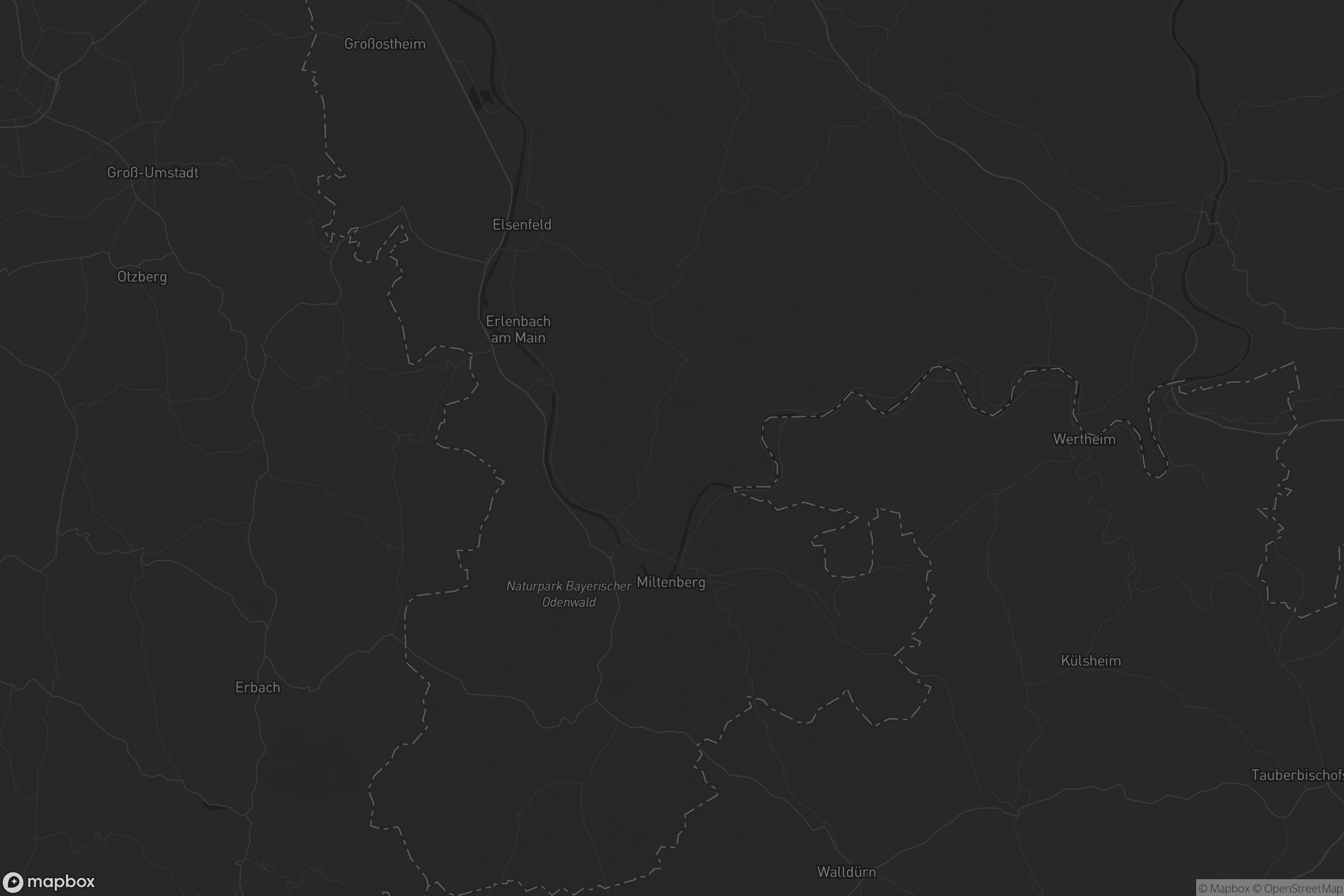 Karte von Landkreis Miltenberg