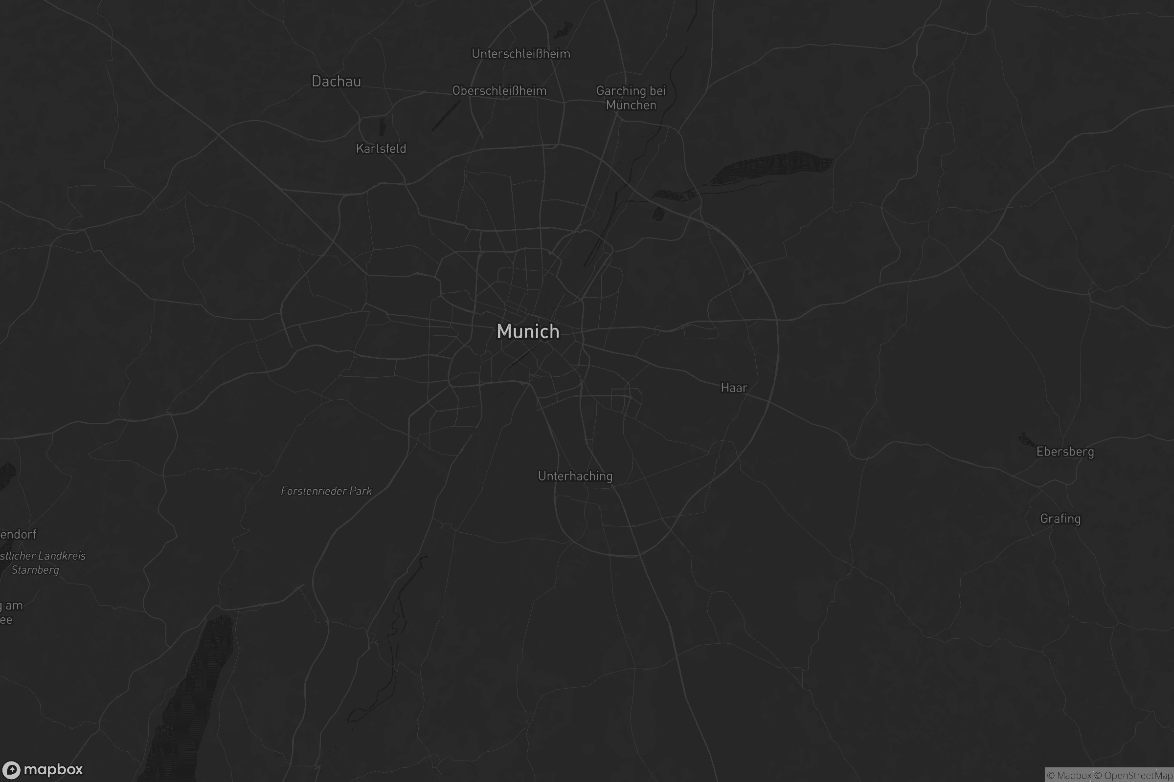 Karte von Landkreis München