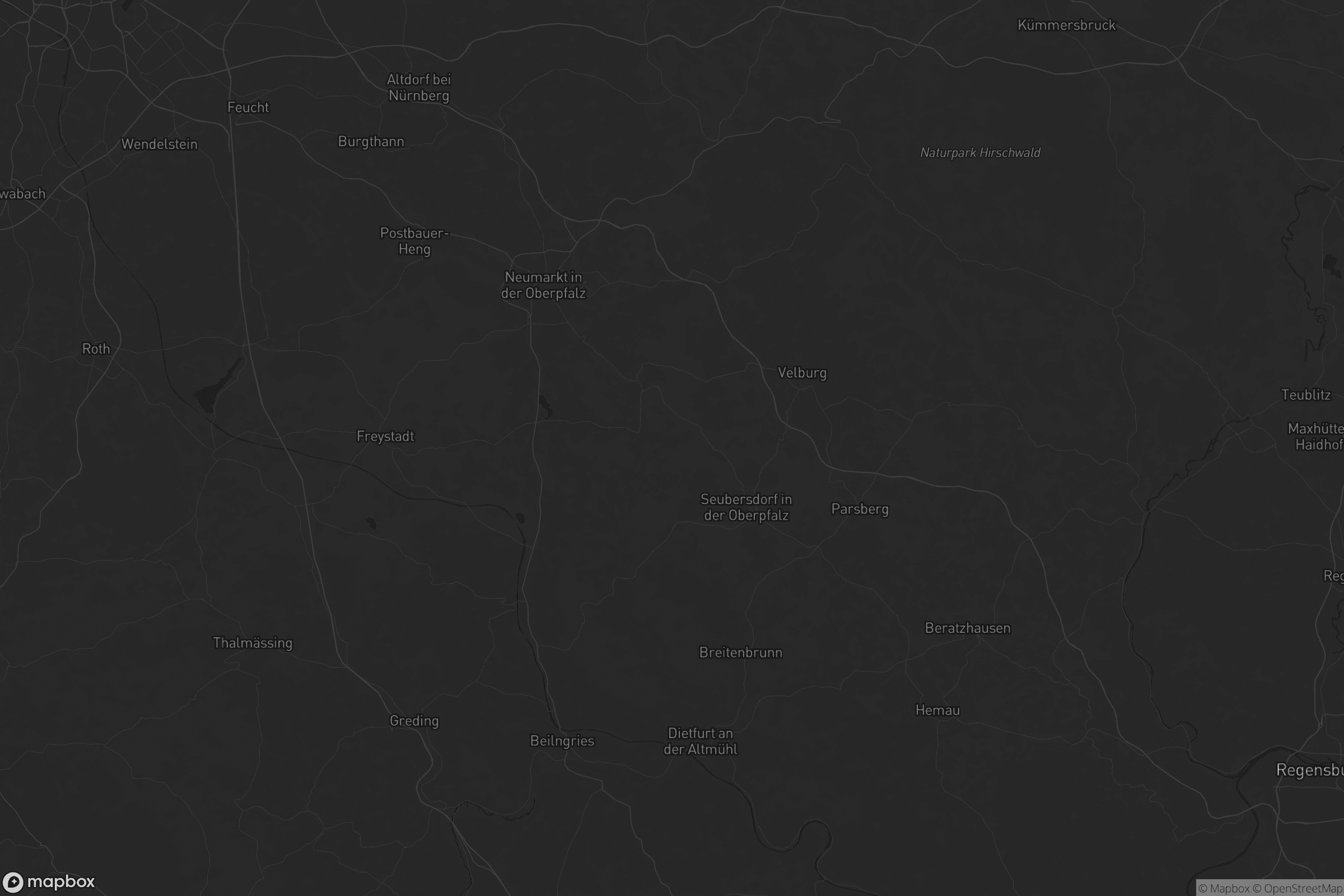 Karte von Landkreis Neumarkt in der Oberpfalz