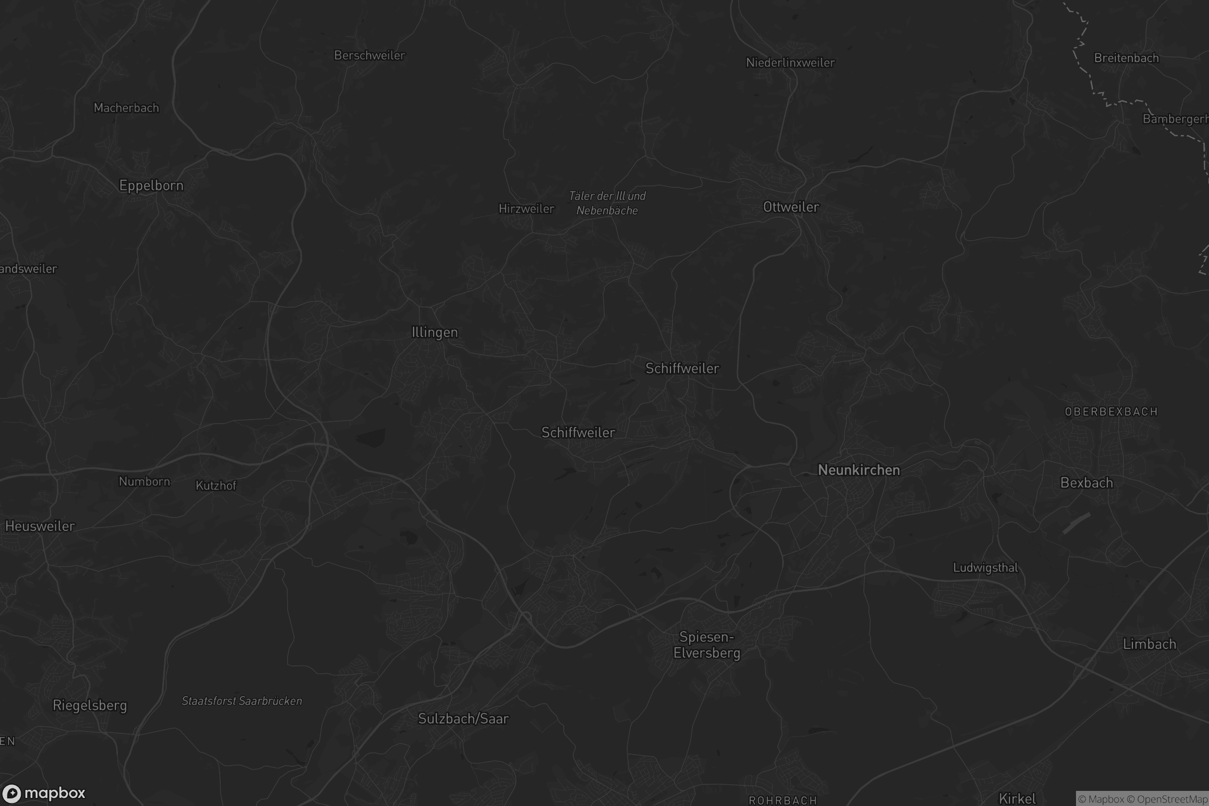 Karte von Landkreis Neunkirchen