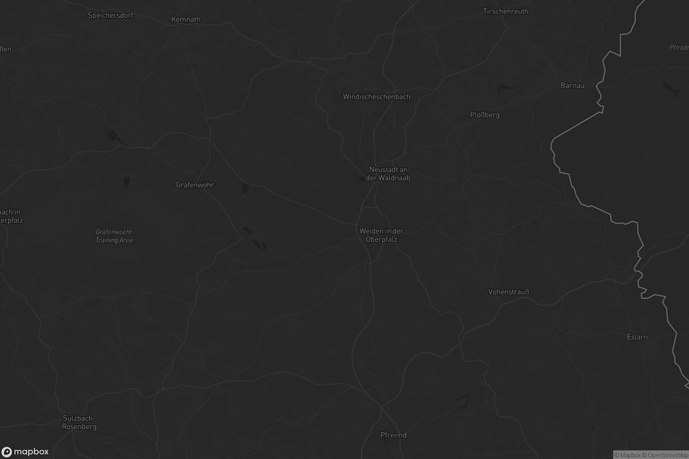 Karte von Landkreis Neustadt an der Waldnaab
