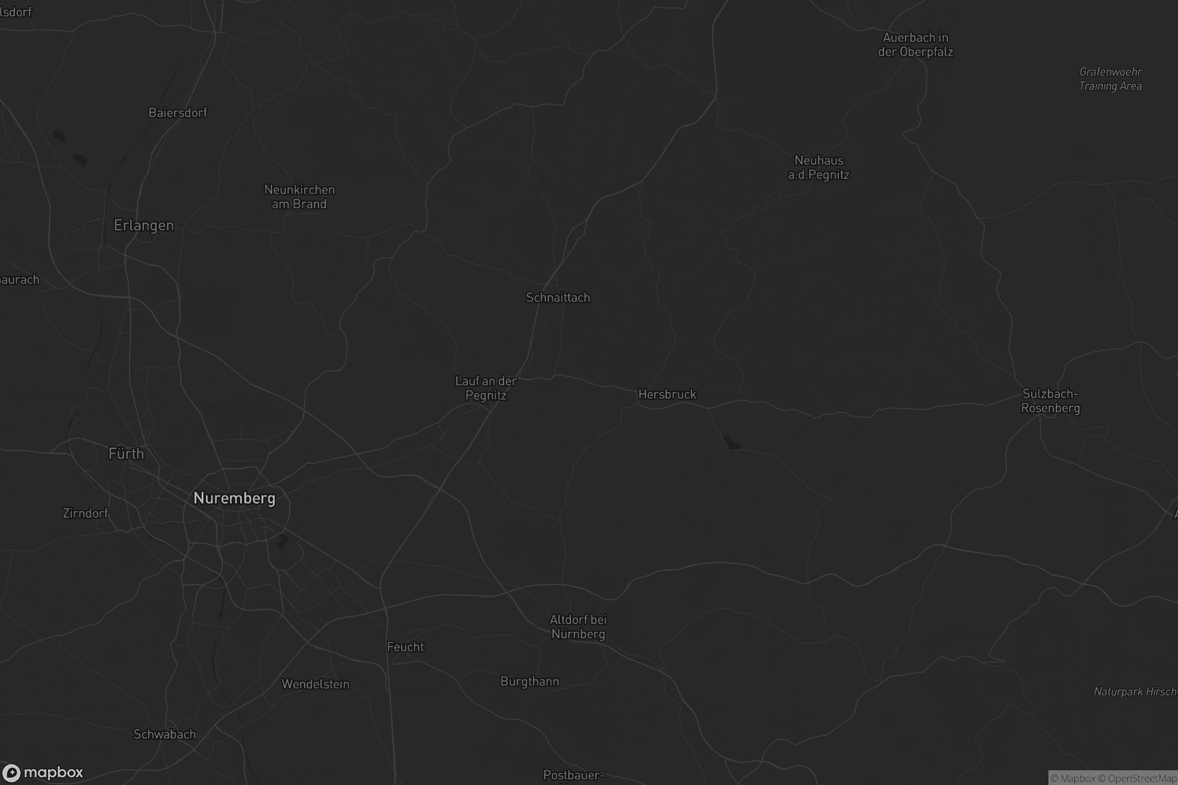 Karte von Landkreis Nürnberger Land