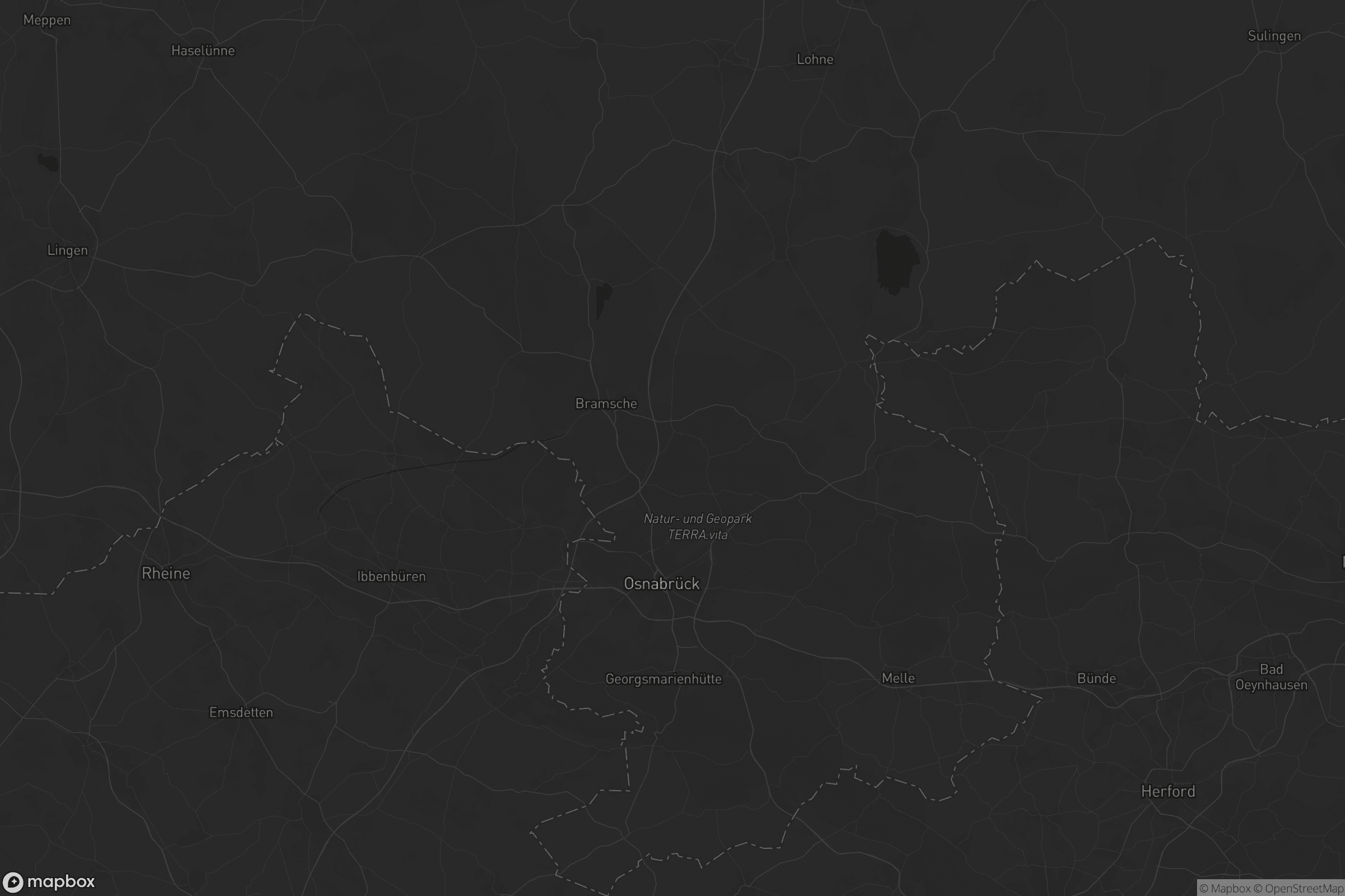 Karte von Landkreis Osnabrück