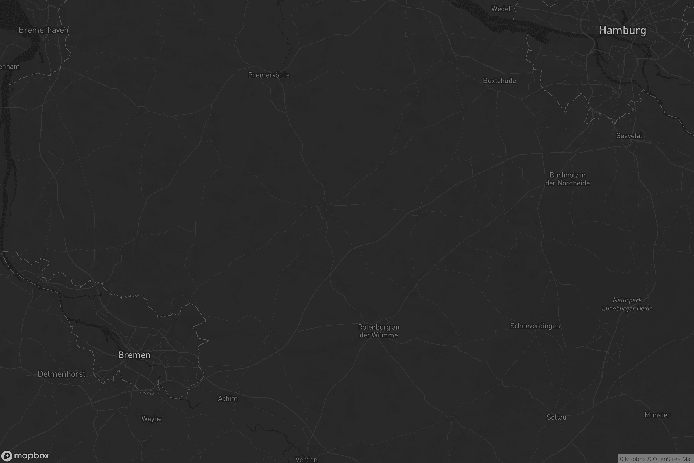 Karte von Landkreis Rotenburg (Wümme)