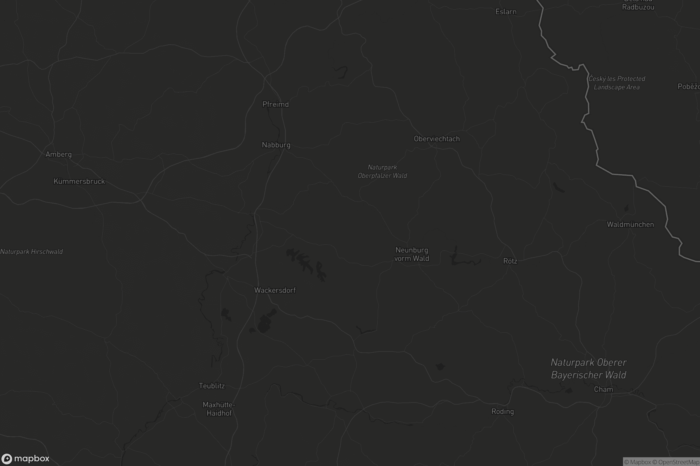 Karte von Landkreis Schwandorf