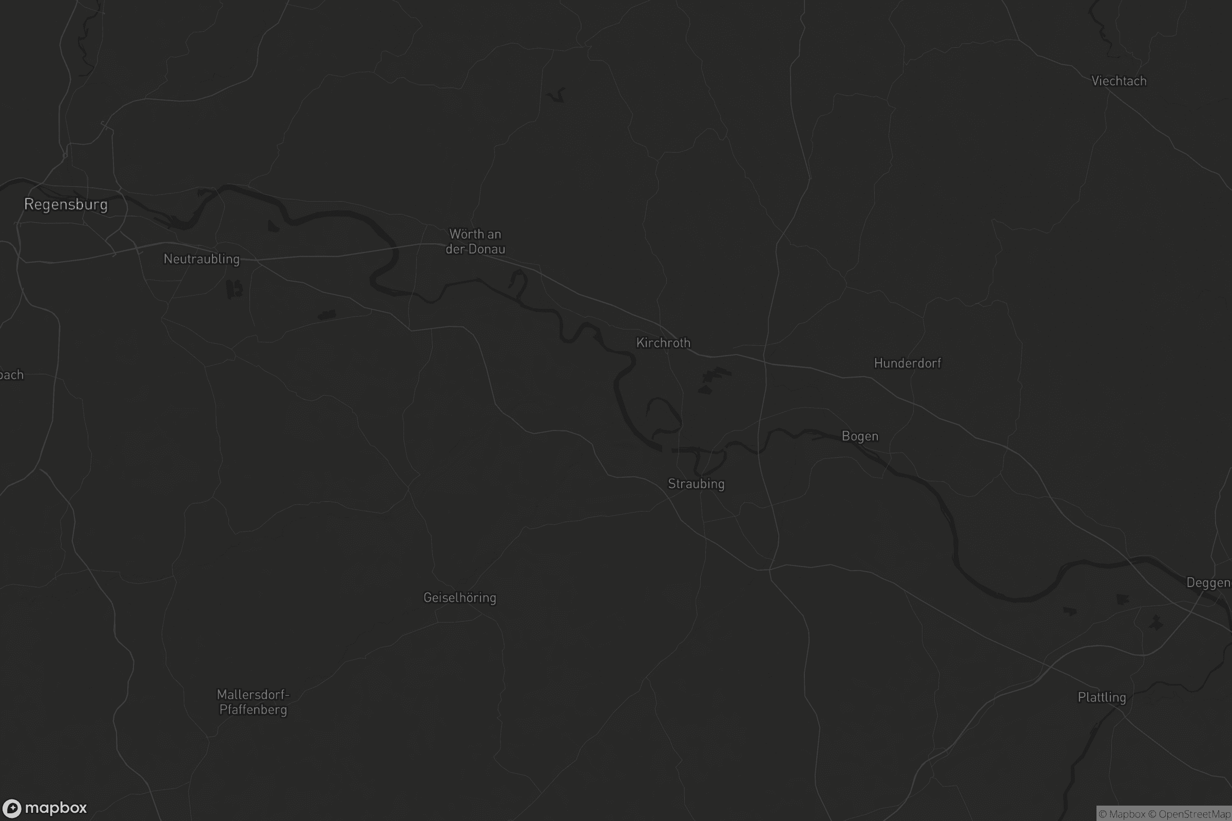 Karte von Landkreis Straubing-Bogen
